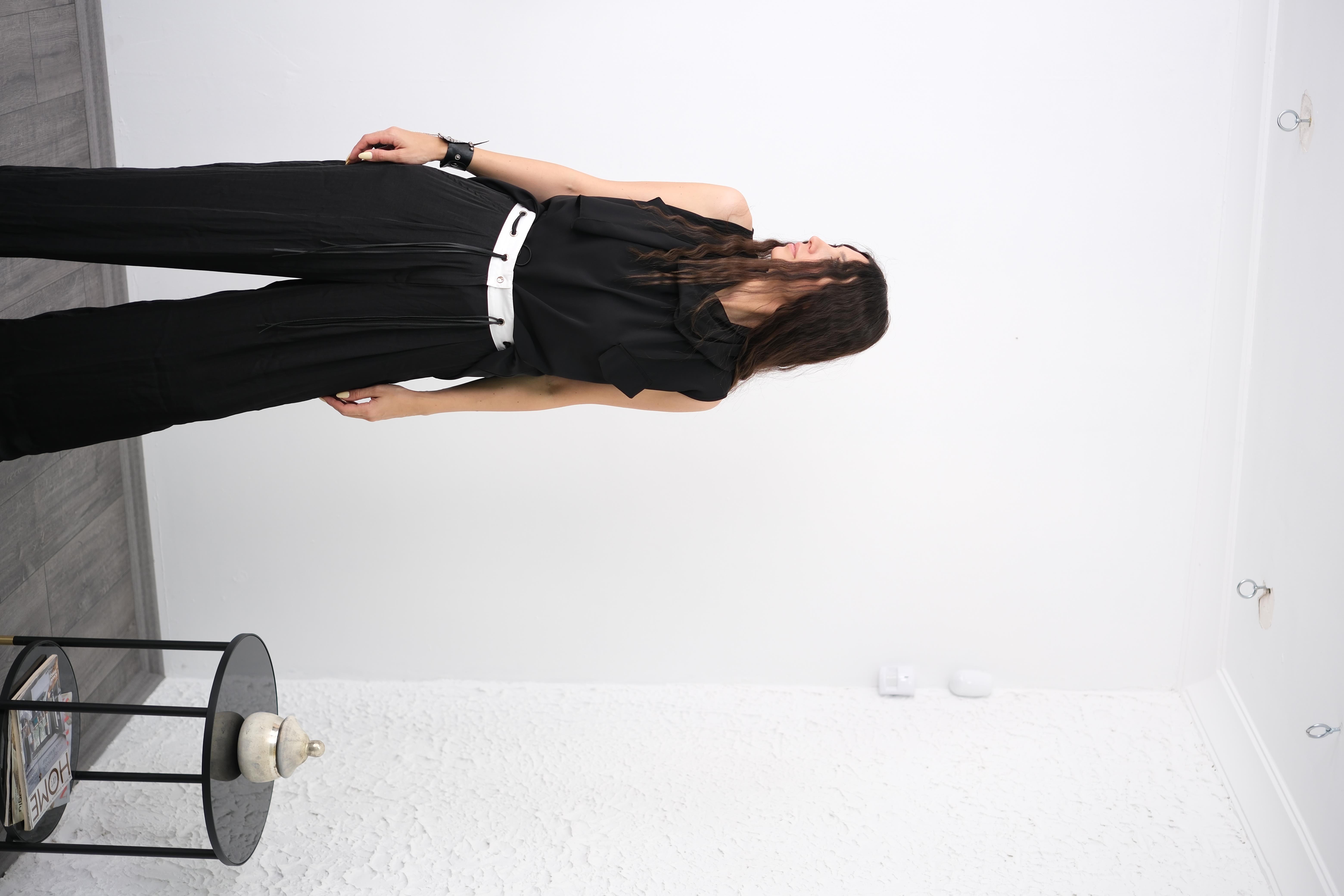 ENZO SİYAH İPEK BLUZ