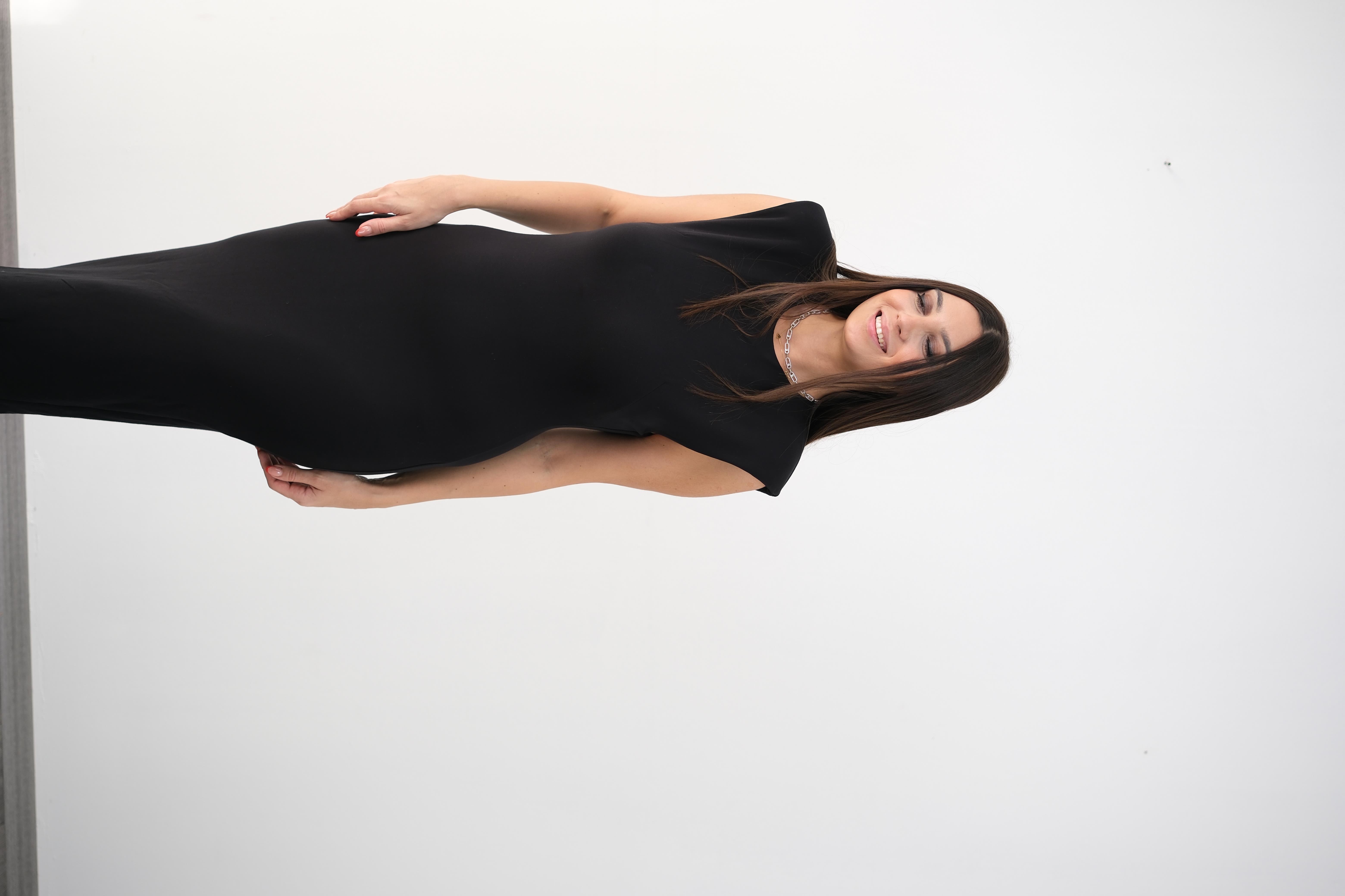 FLOW SİYAH MAXİ ELBİSE