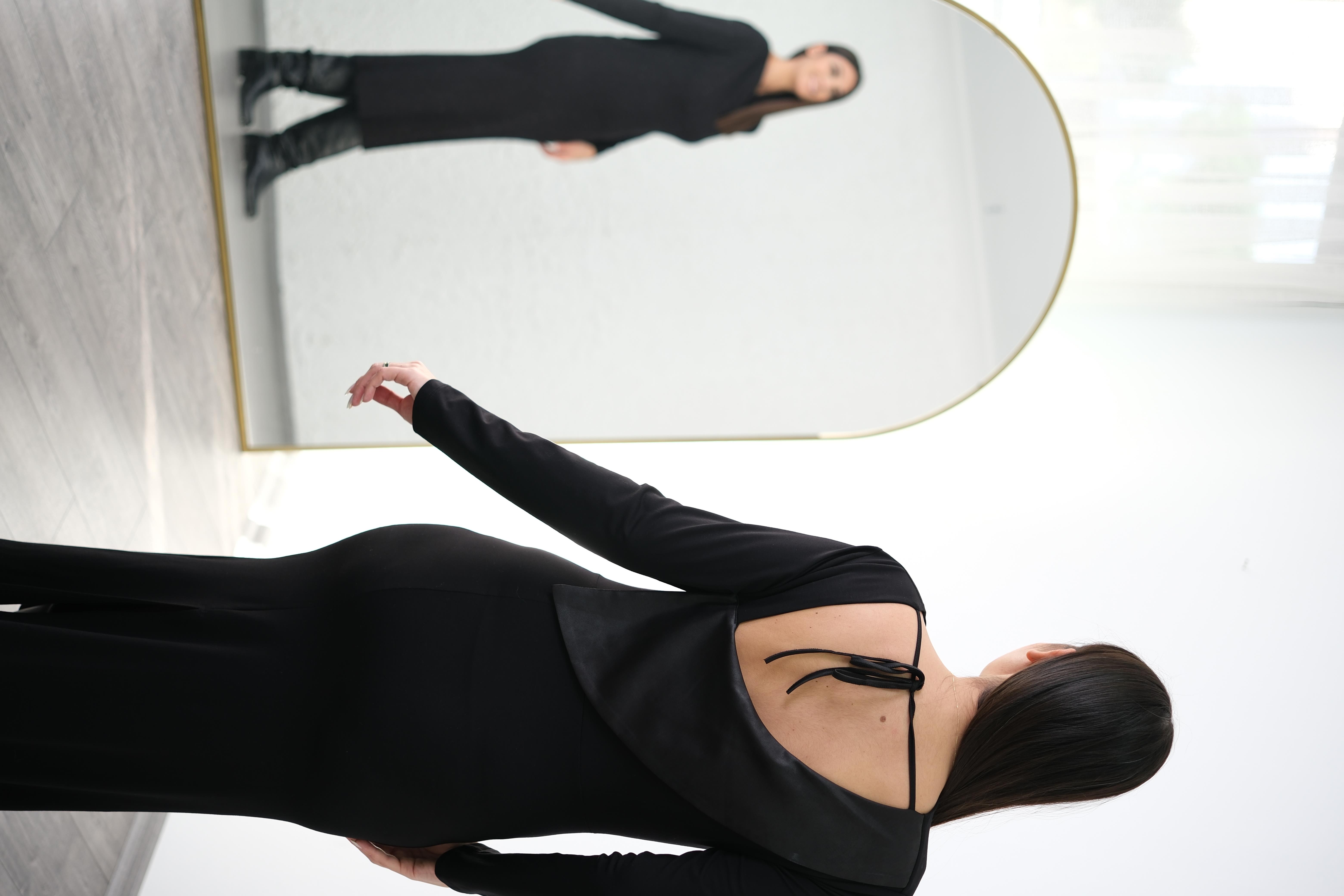 GOYA SİYAH TASARIM ELBİSE