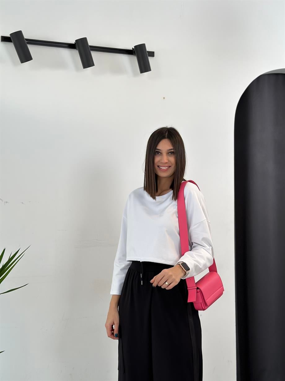 GRASSE BEYAZ TASARIM BLUZ