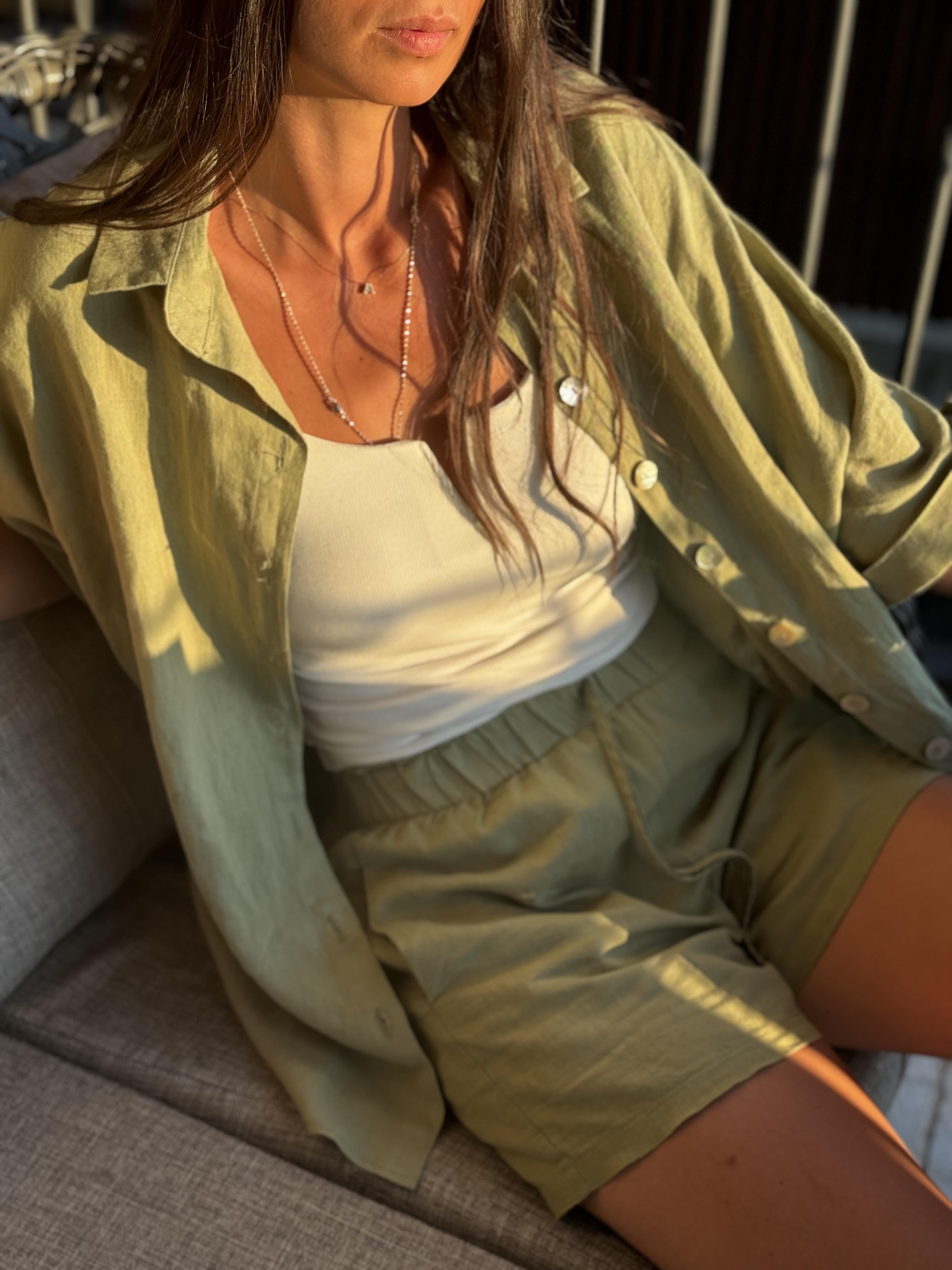 HALYTE SAGE GREEN KETEN ŞORT
