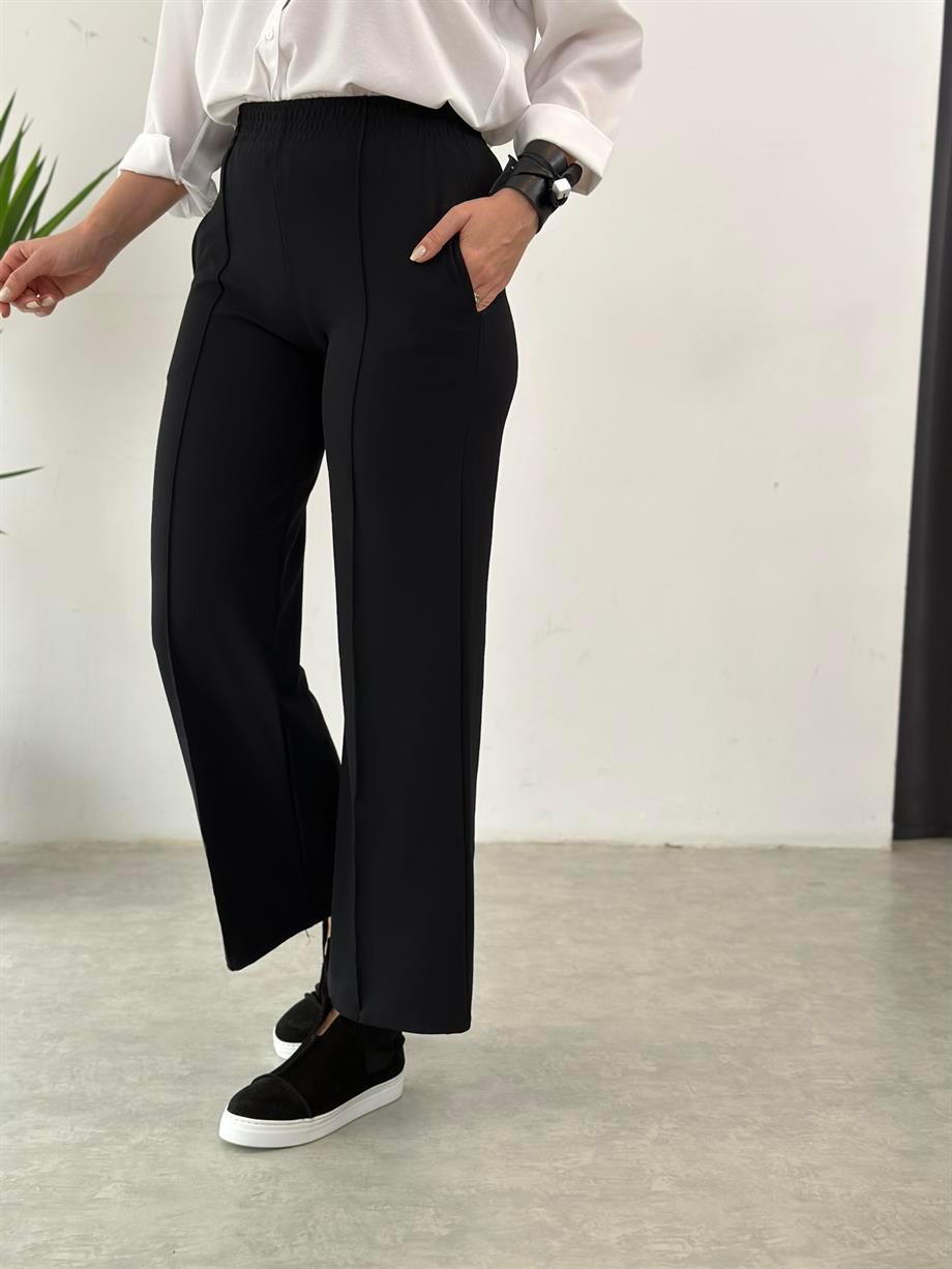 HONA SİYAH PALAZZO PANTOLON