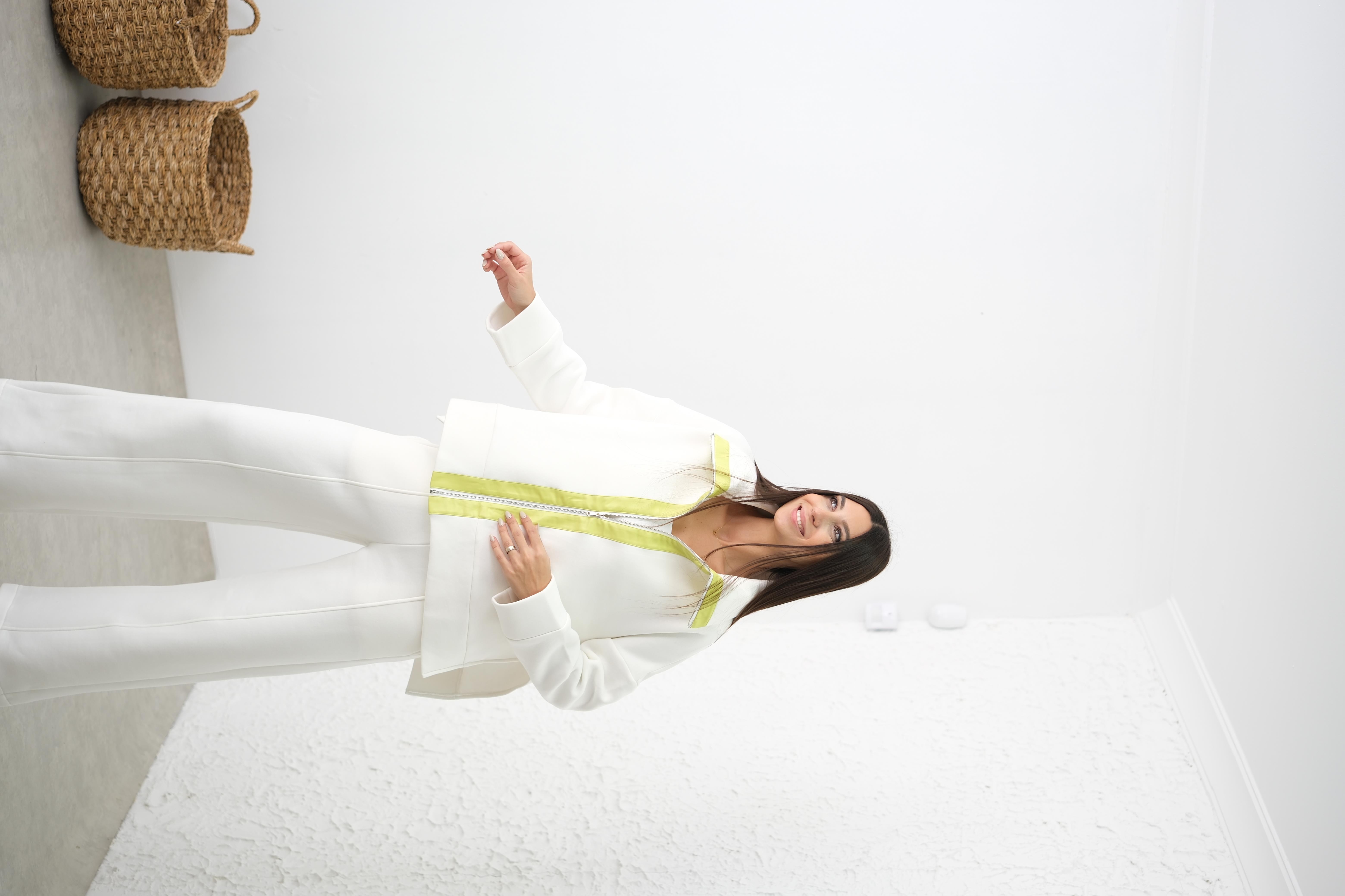 JESTA NEON DETAYLI BEYAZ TAKIM