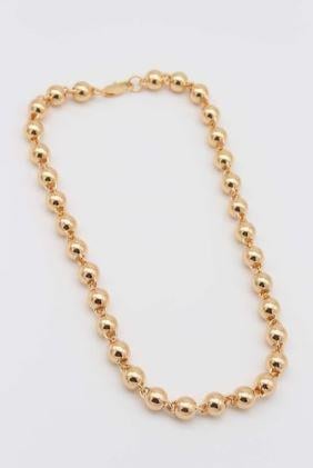 JESTİ SIRA BONCU ÇELİK KOLYE (50CM)