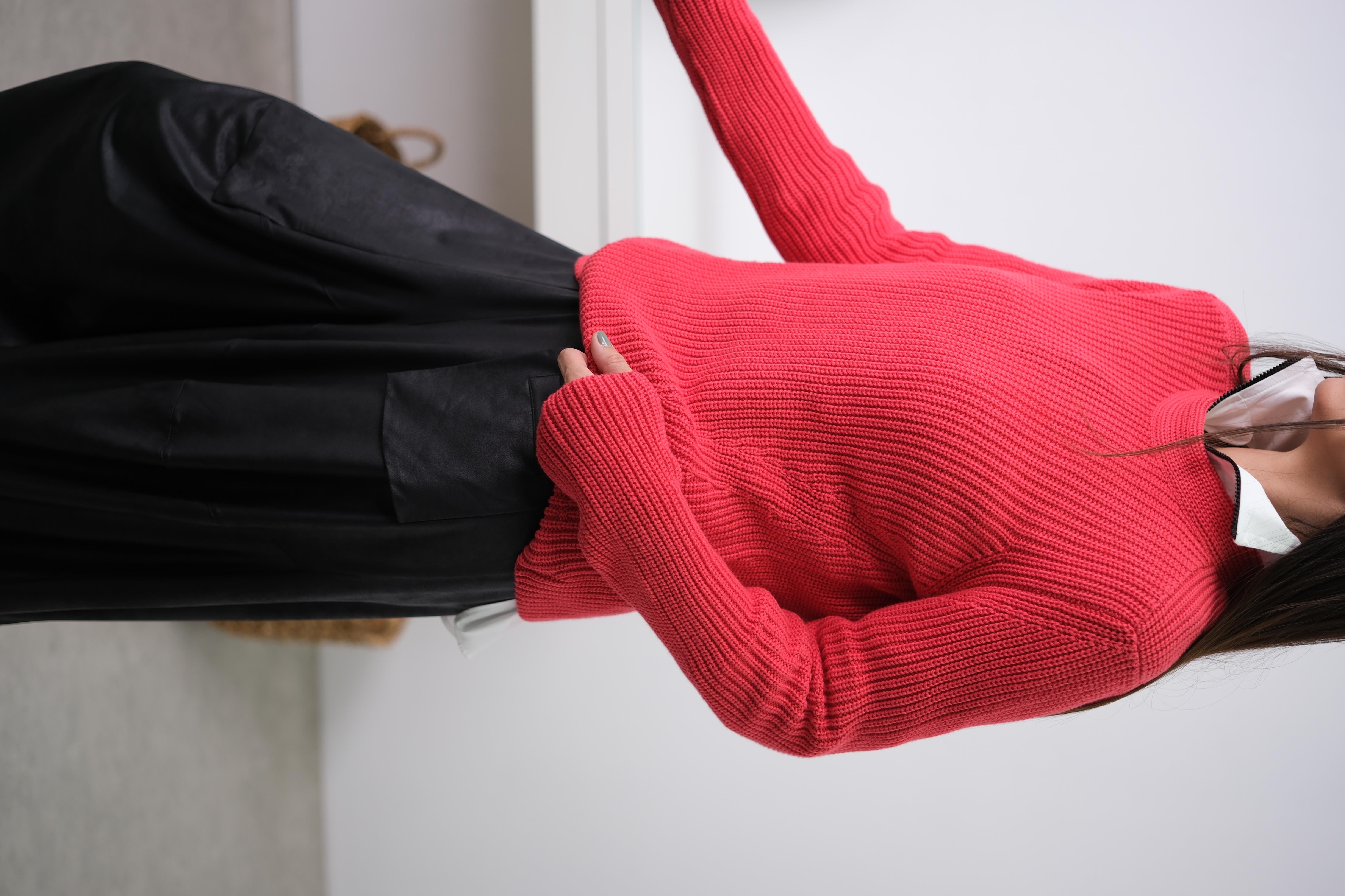 KALİ YUMOŞ KIRMIZI KAZAK