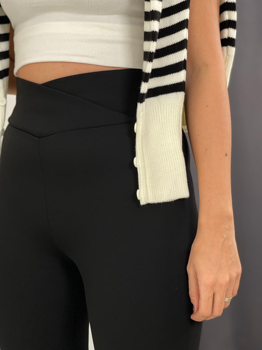 KATY V BEL SİYAH ÇELİK TAYT