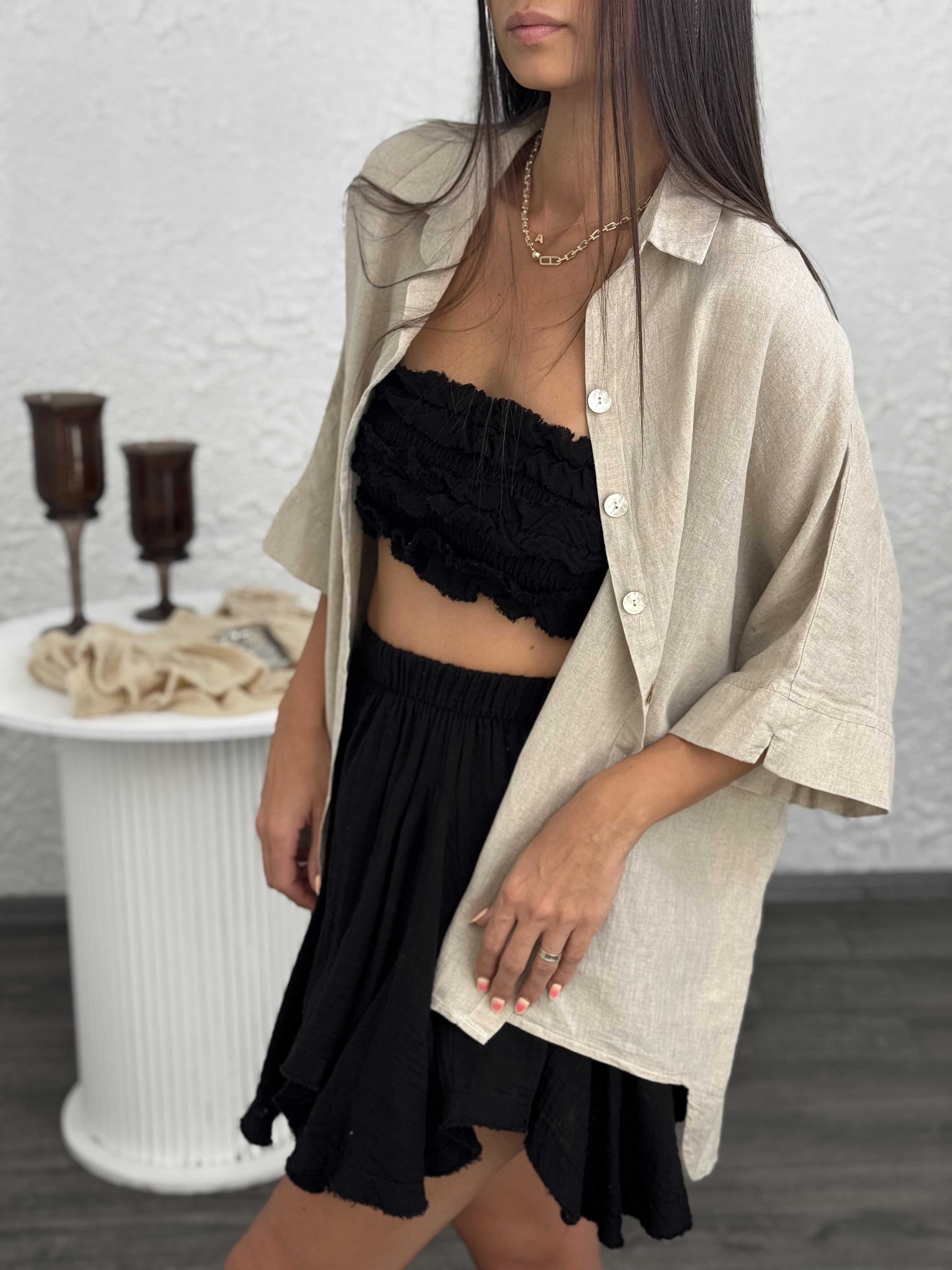 LARACHE BEJ KETEN GÖMLEK