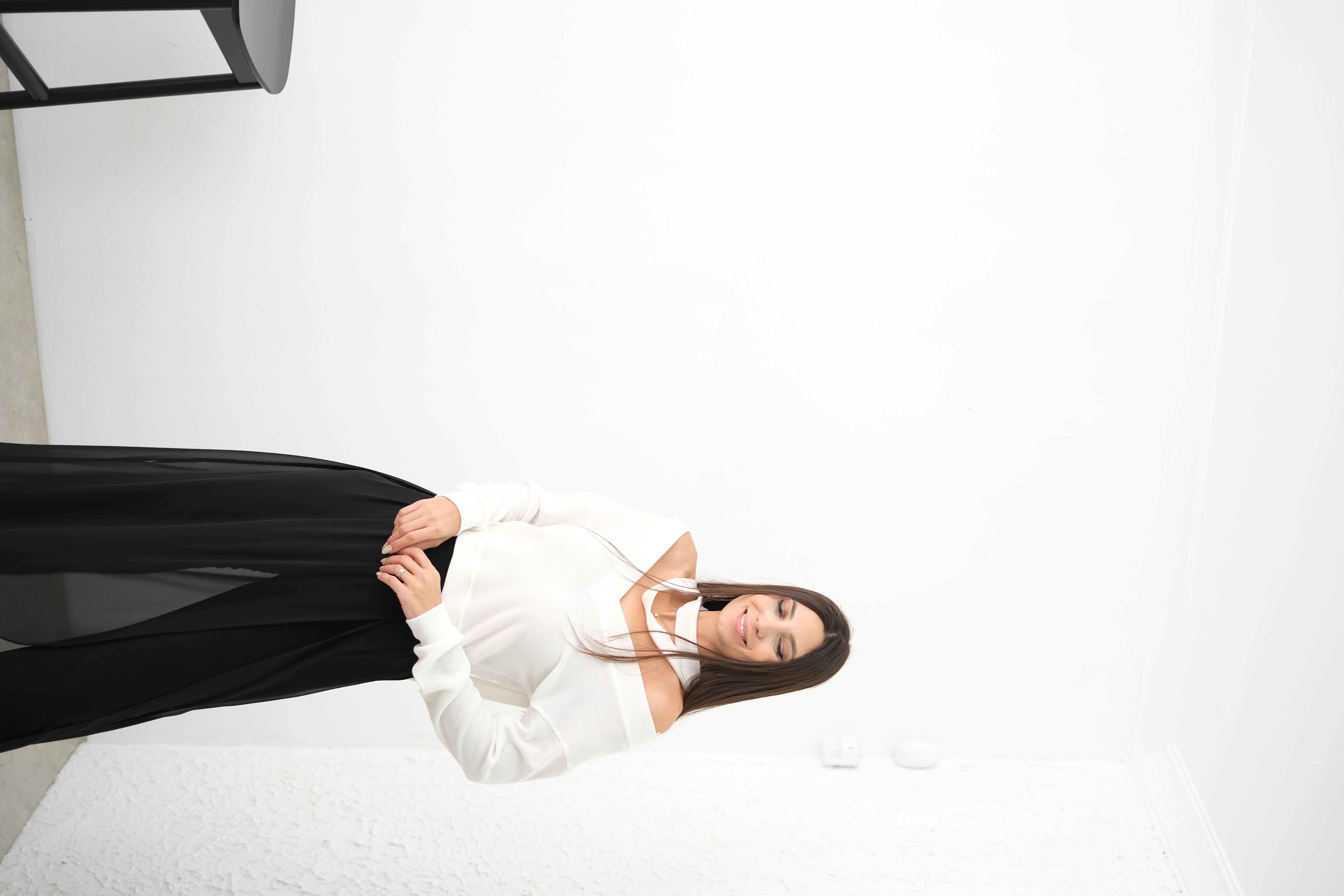 LASA ŞAL DETAYLI BEYAZ BLUZ