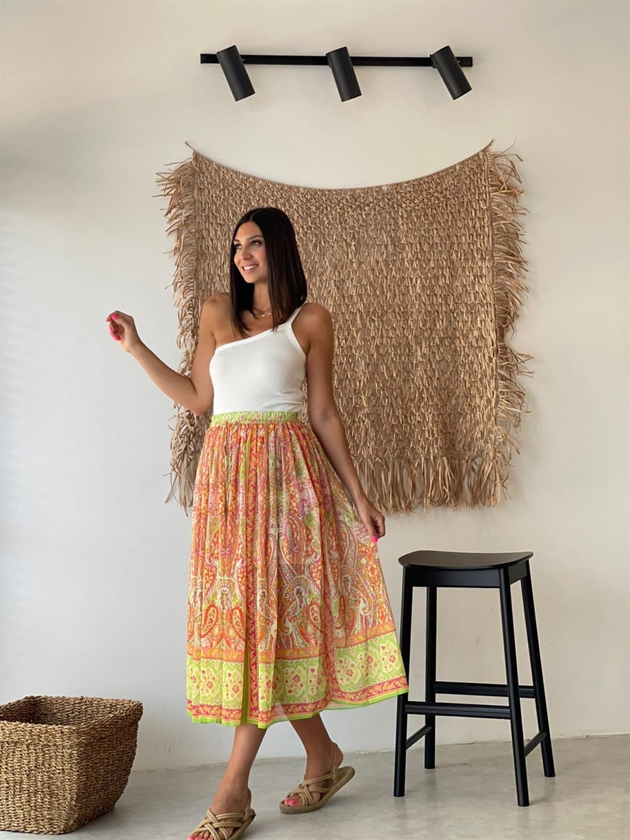 LAYONA DESENLİ ETEK