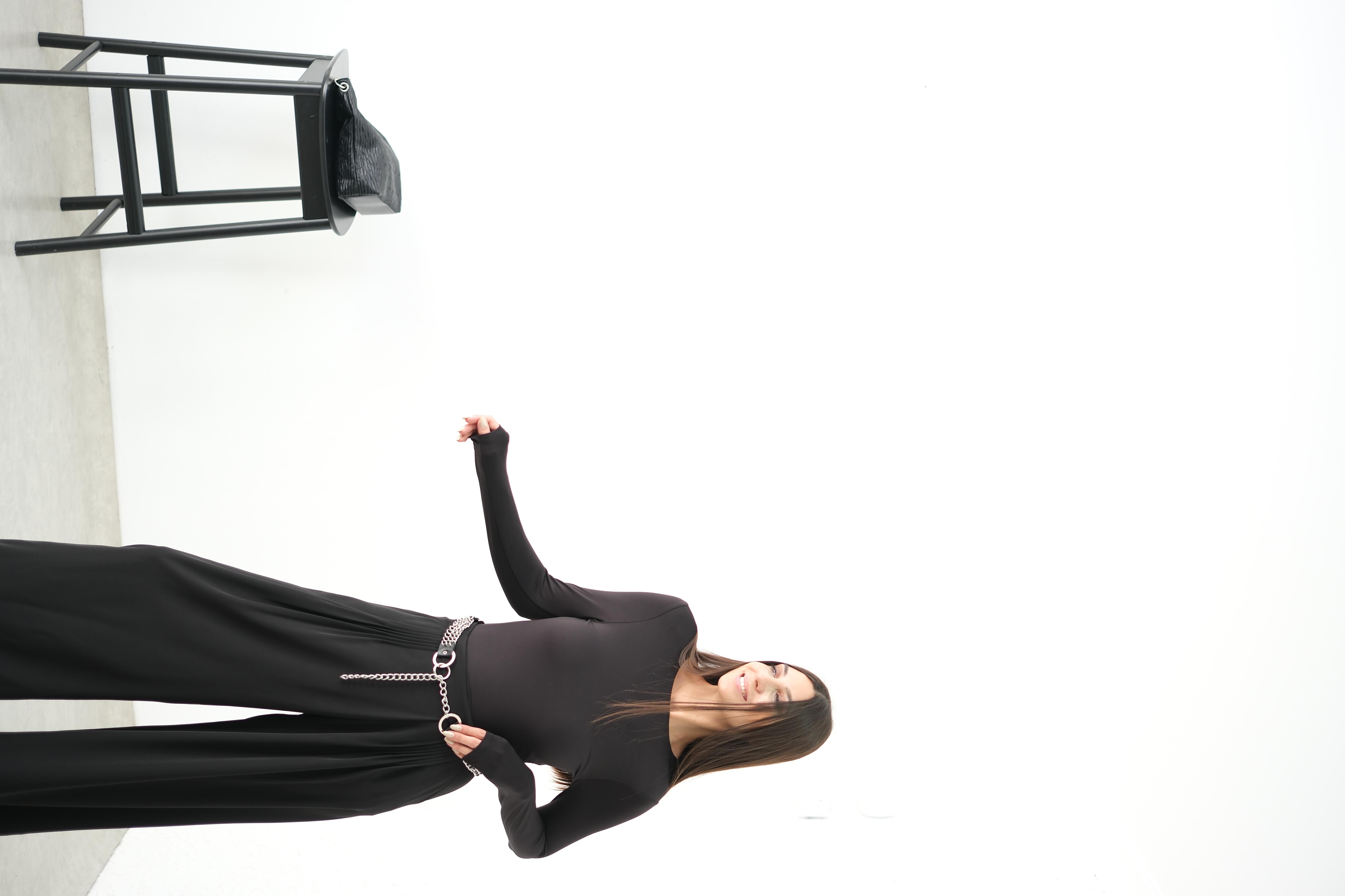 LELSY ESNEK SİYAH BODYSUİT