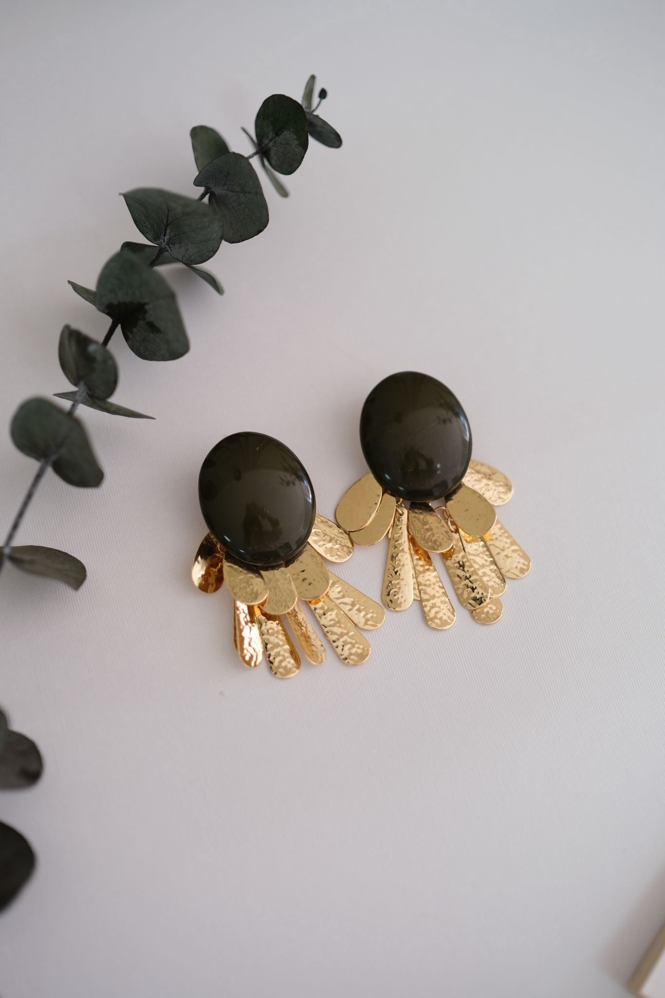 LEON YEŞİL-GOLD KÜPE