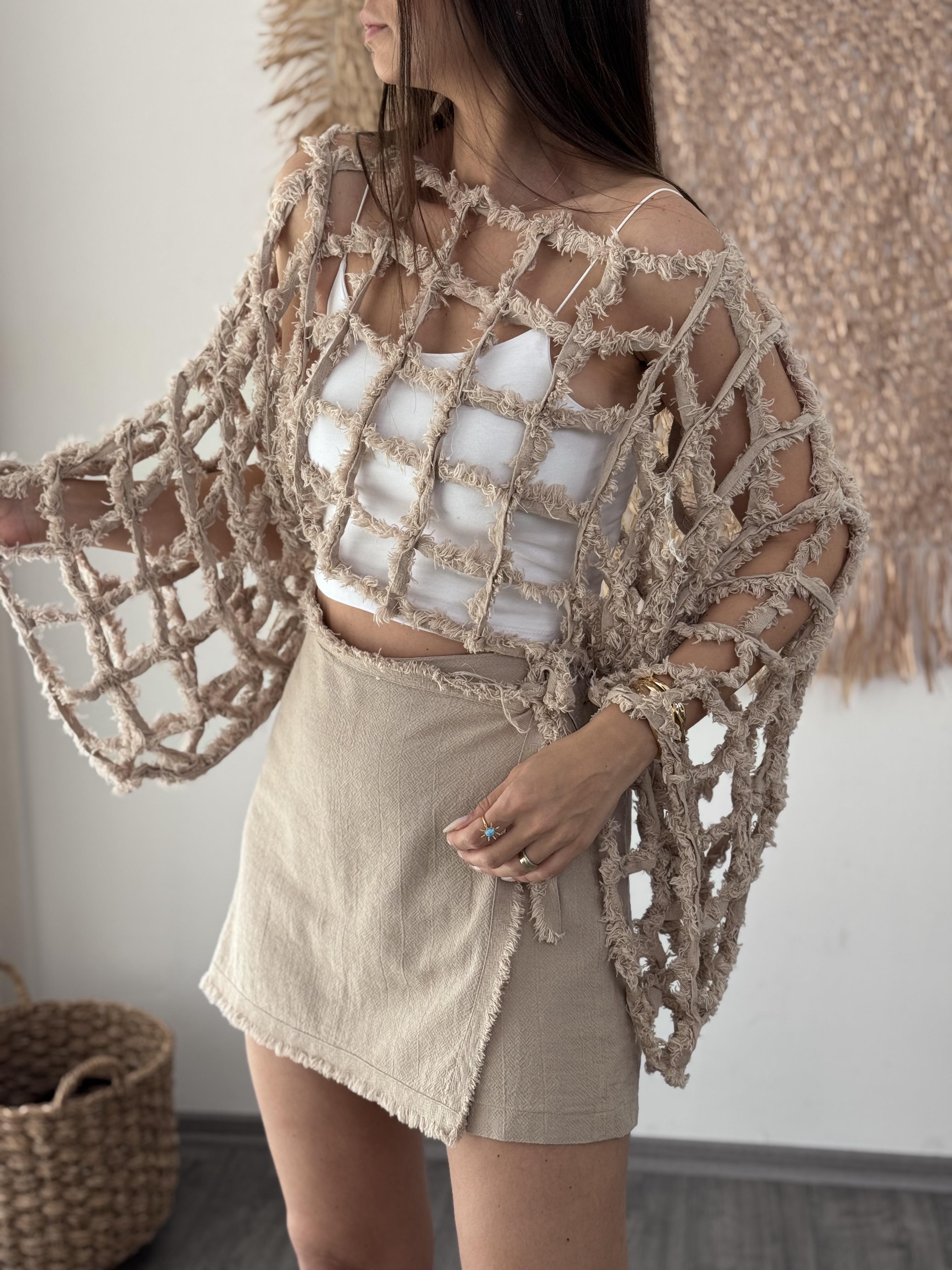 LİDAKİ TASARIM TAŞ BLUZ