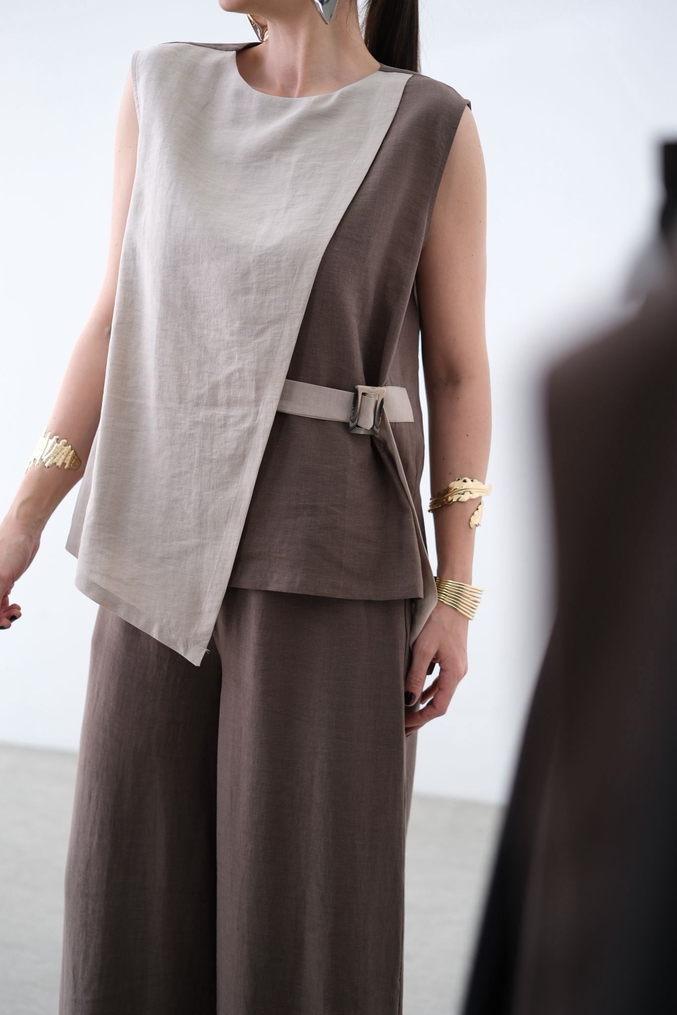 LİVA BEJ-VİZON BLUZ