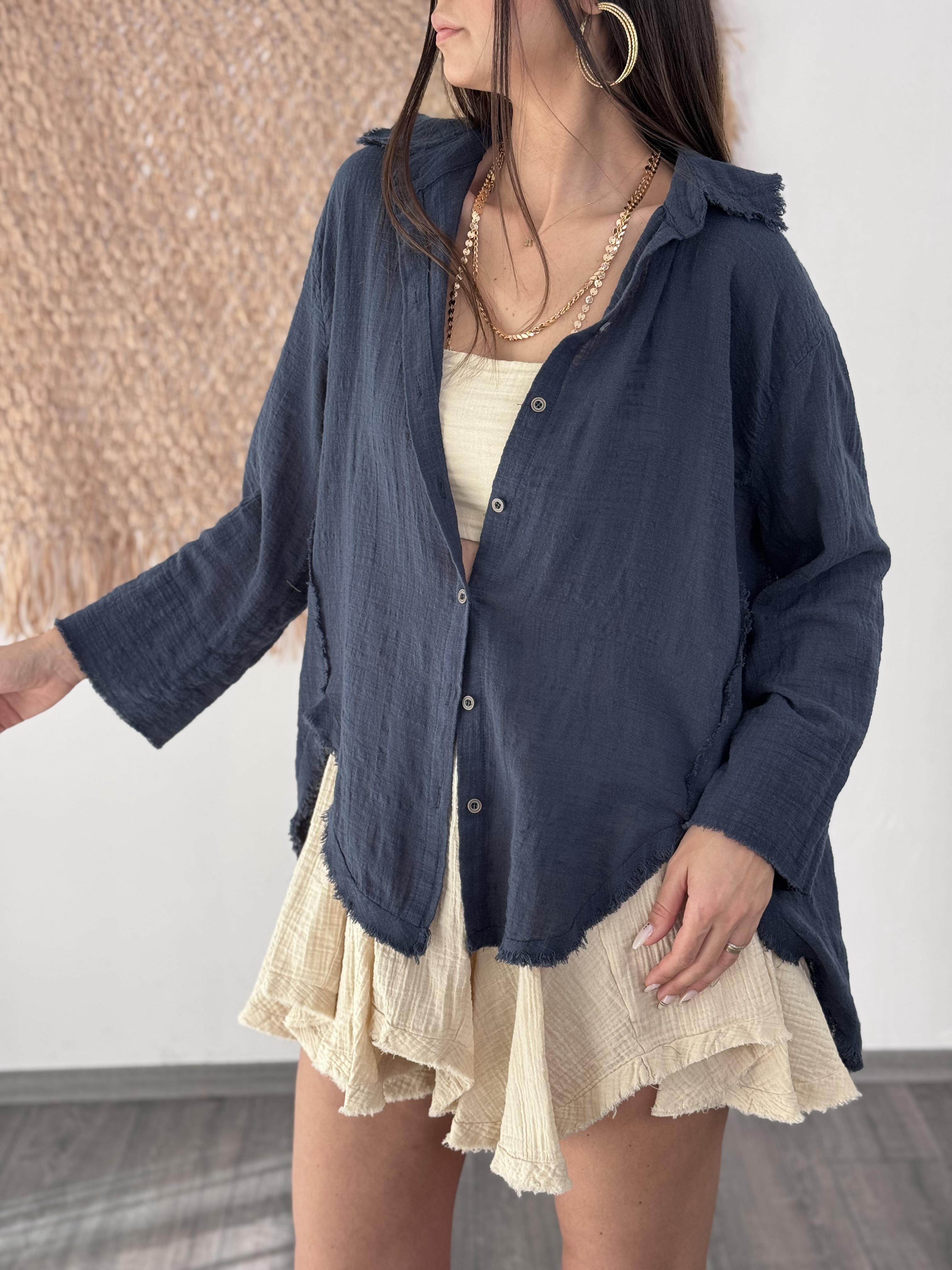 LORNA PETROL TASARIM PÜSKÜL GÖMLEK