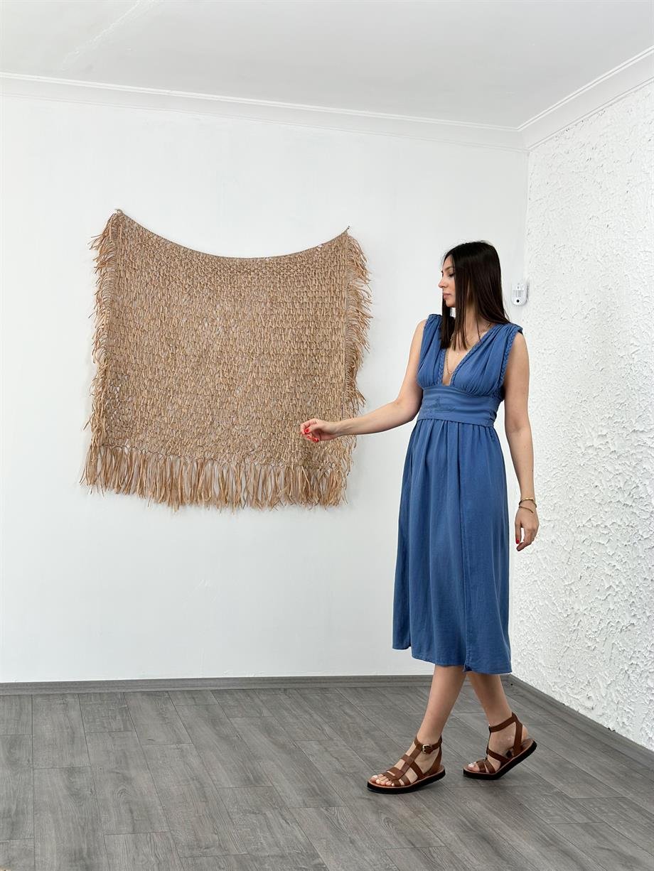 MADELENA İNDİGO TASARIM ELBİSE
