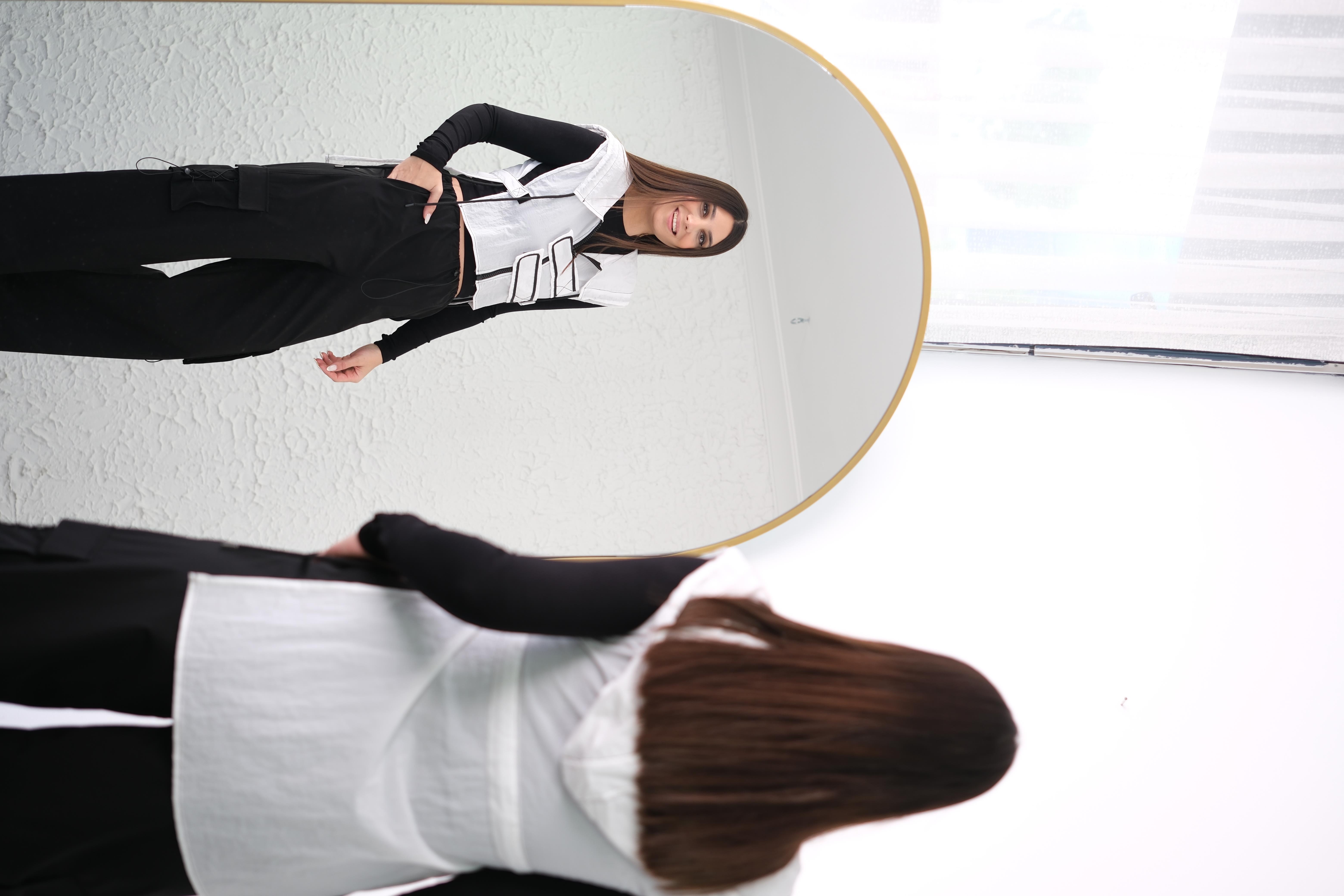 MAJE BEYAZ TASARIM YELEK