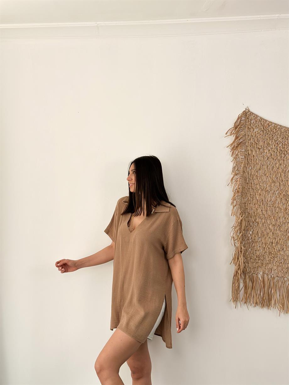 MAKHTAR BİSKÜVİ NATURAL BLUZ