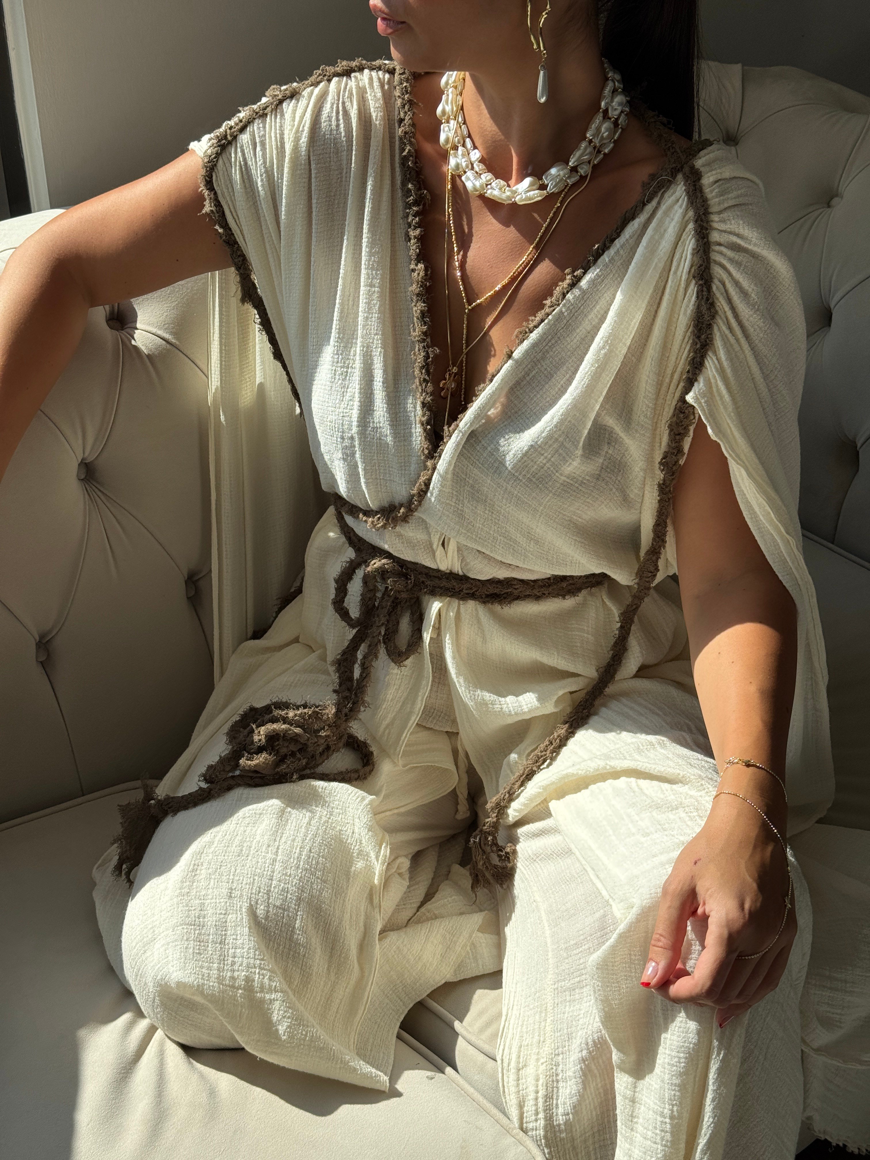 MARA TASARIM BEJ KAFTAN