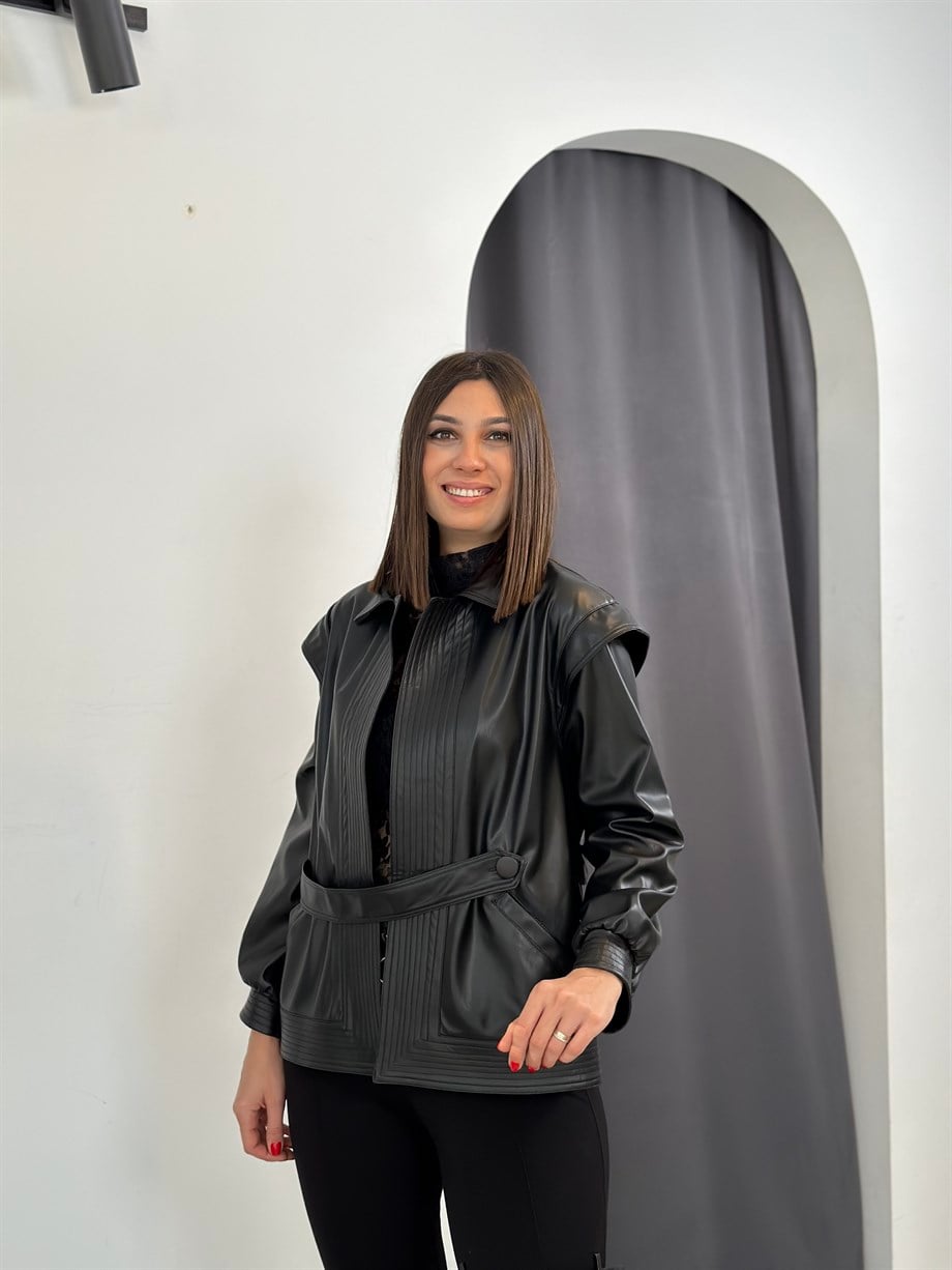 MARS TASARIM DERİ CEKET