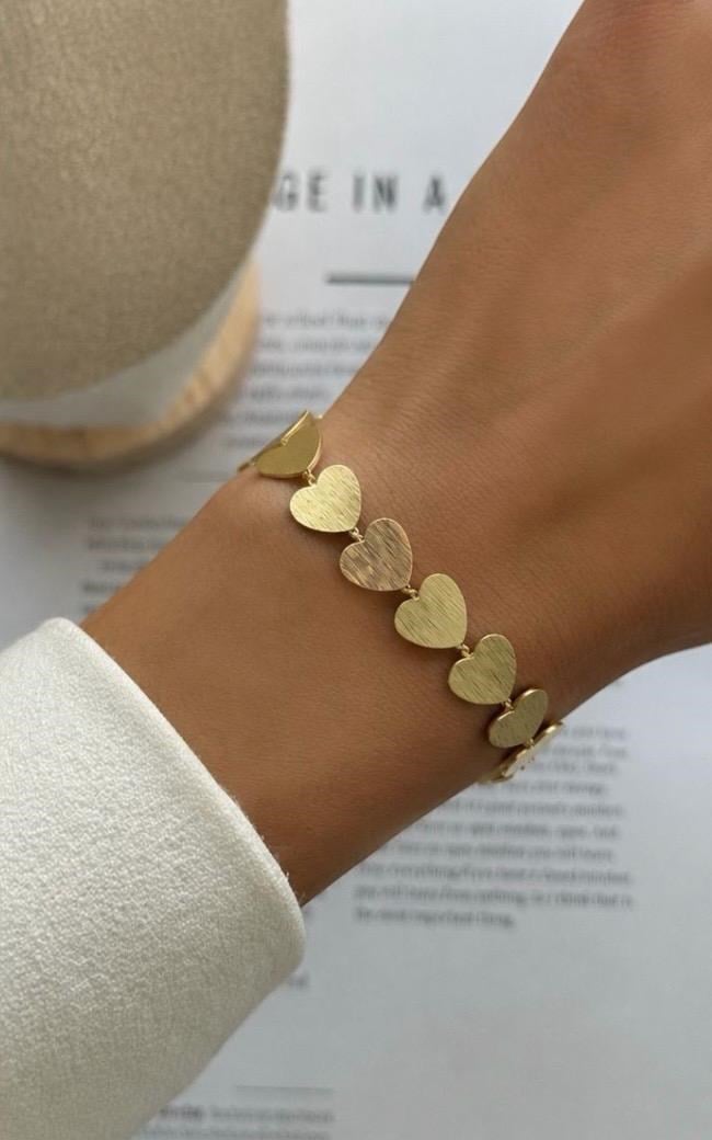 MAX KALP SIRALI GOLD BİLEKLİK