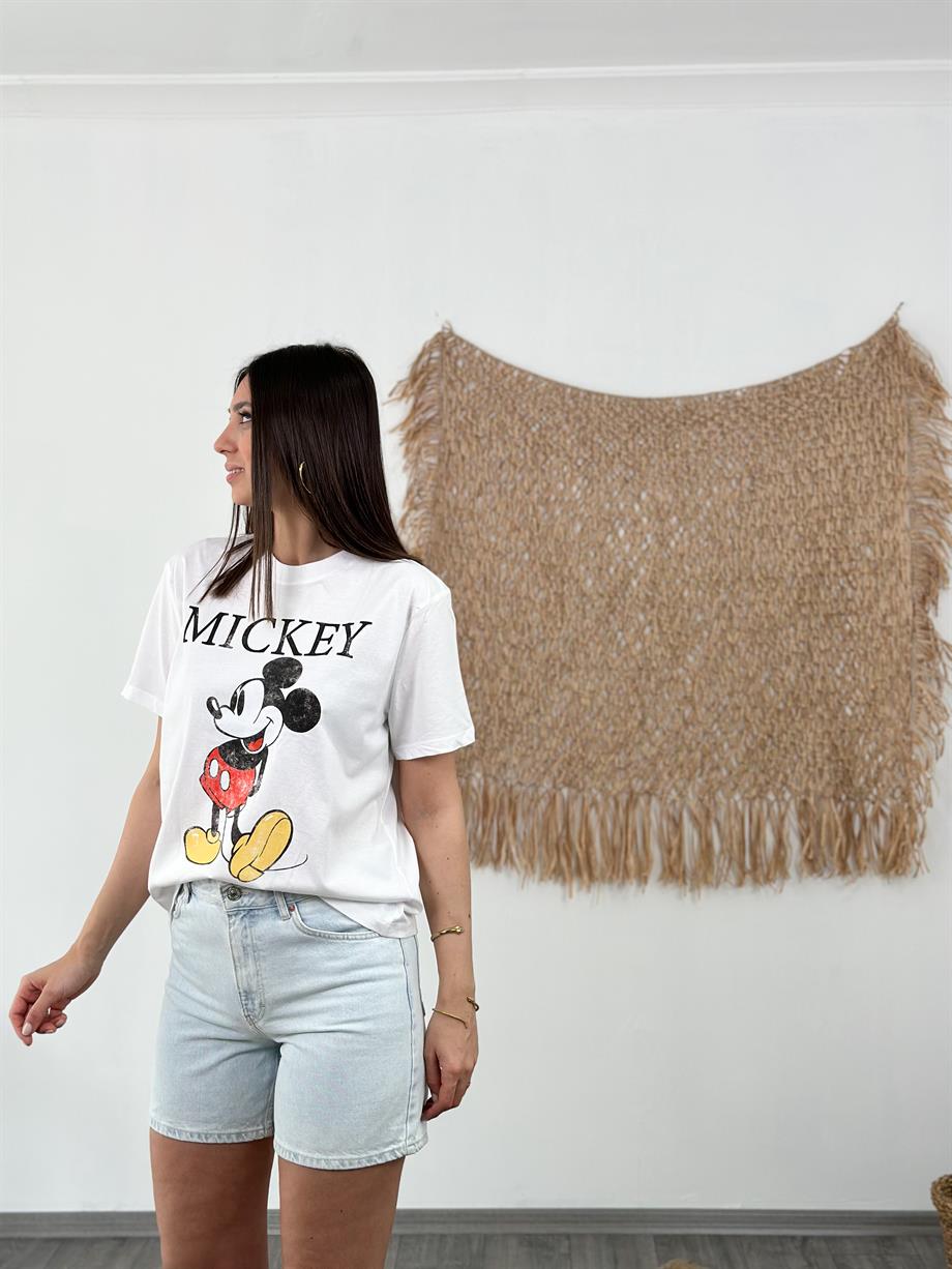 MİKY BEYAZ TSHIRT
