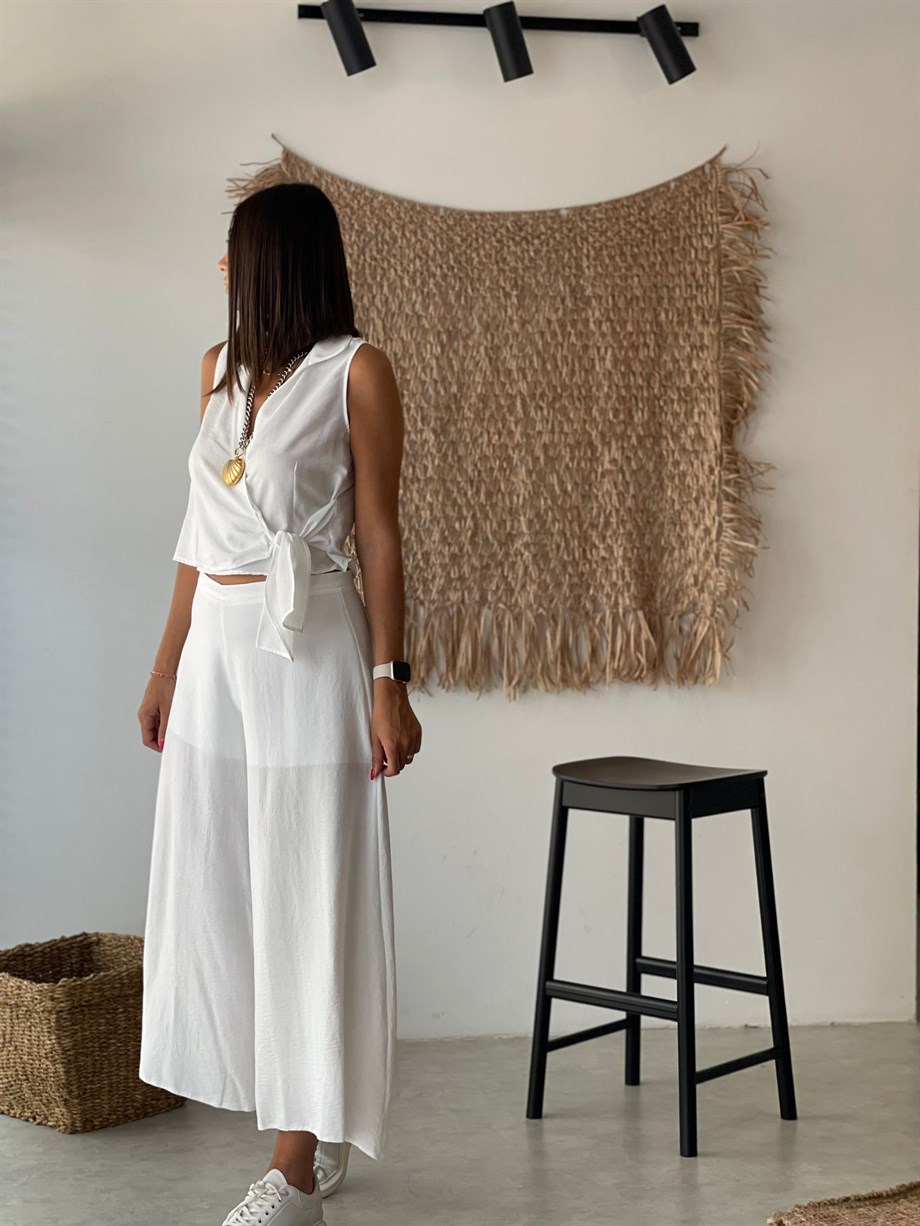 MONRA BEYAZ PANTOLON