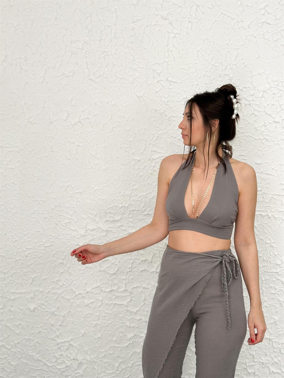 MOSİMA ANTRASİT MÜSLİN BÜSTİYER