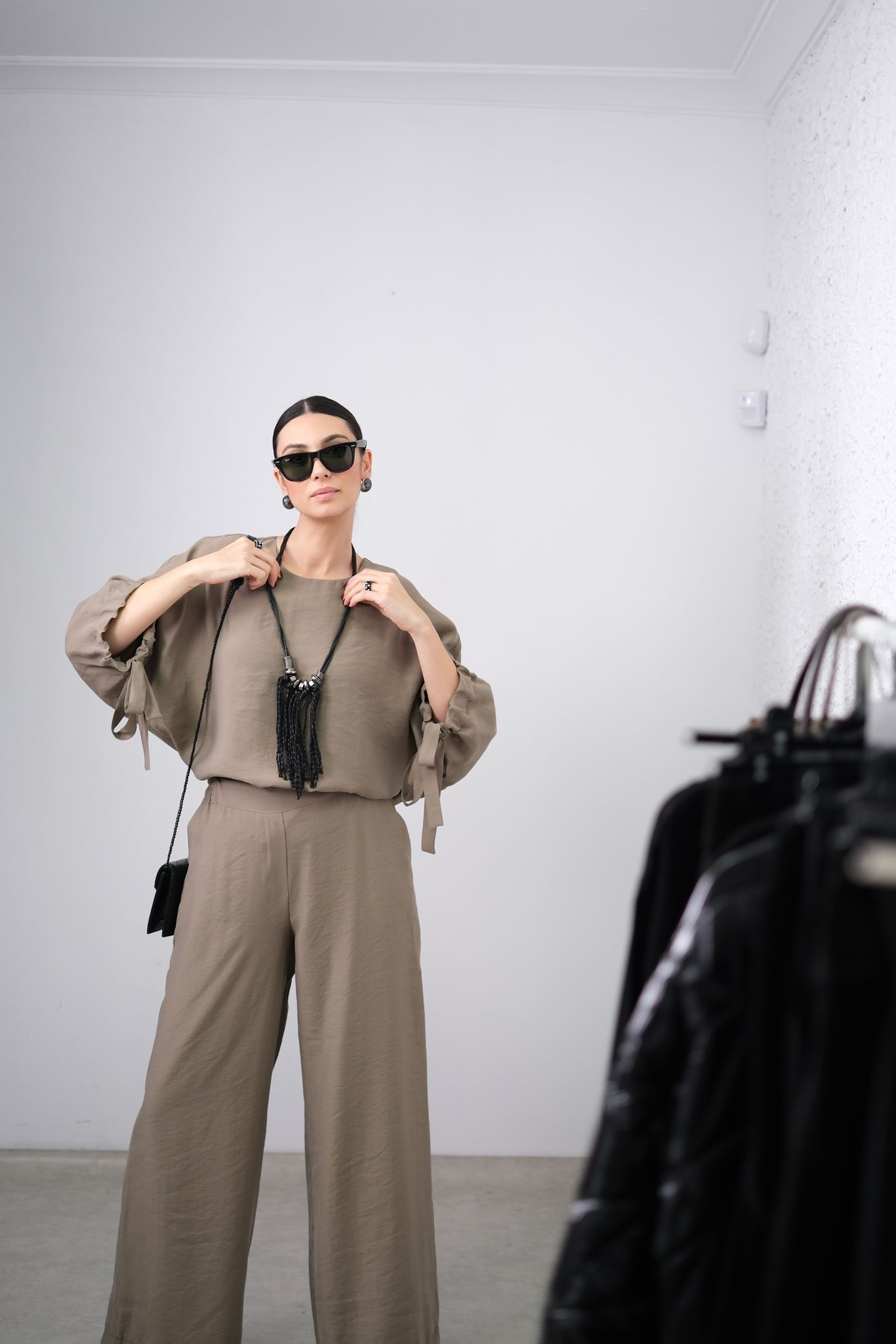 MOTİON YAĞ YEŞİLİ PALAZZO PANTOLON