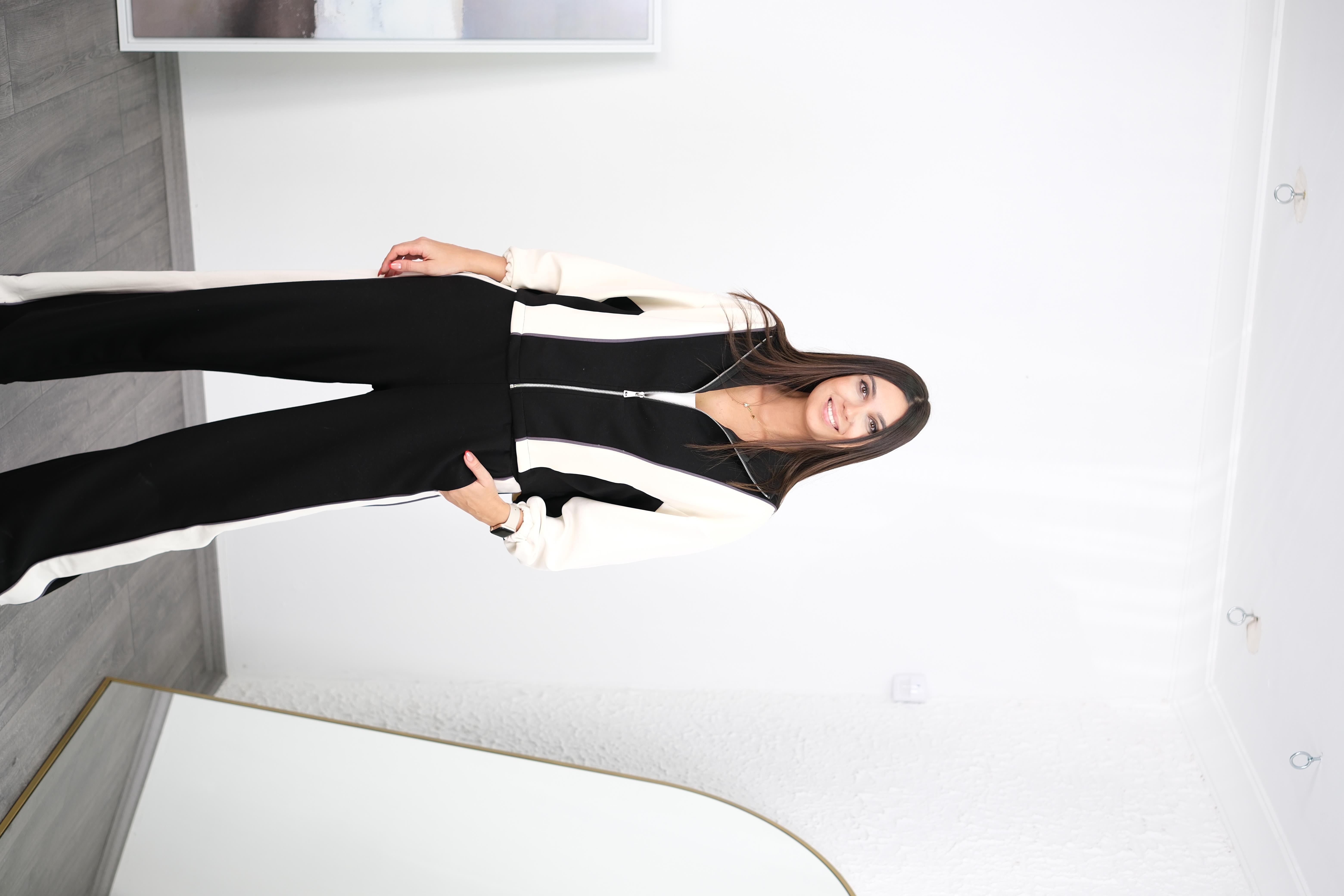 MURRY SİYAH BEYAZ EŞOFMAN TAKIMI