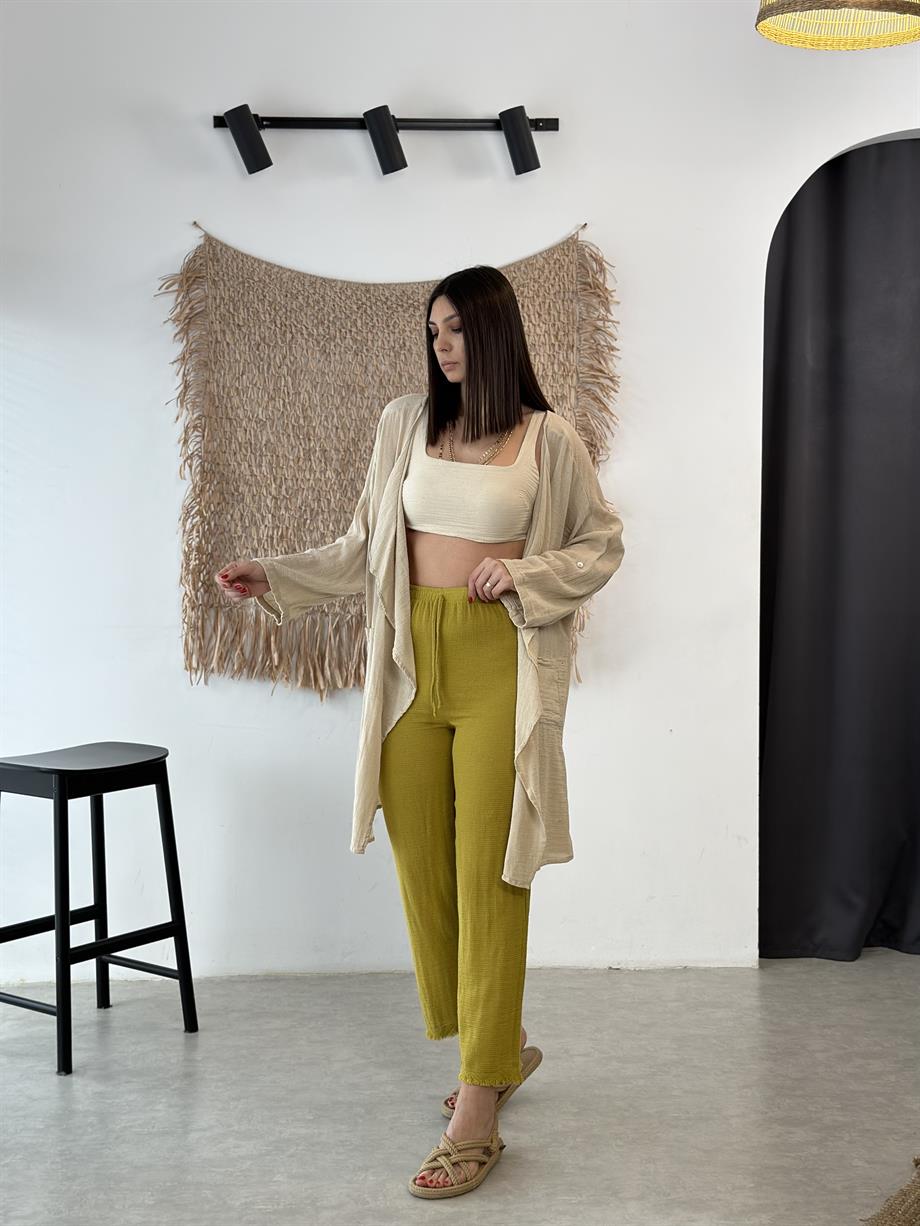 NATURAL LİMONKÜFÜ PANTOLON