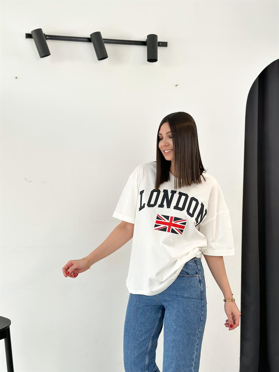 NOPE LONDON BEYAZ TSHIRT