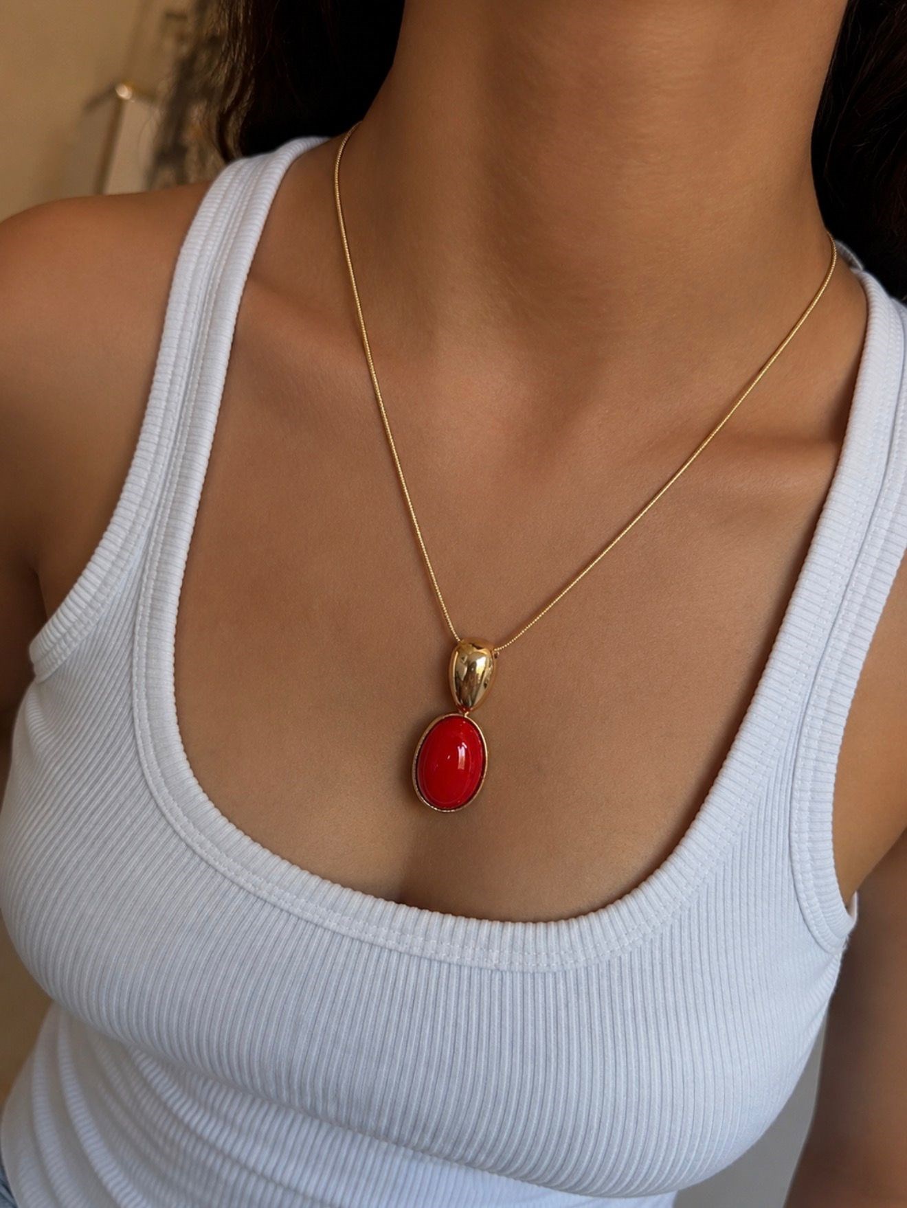 ORTO GOLD KIRMIZI KOLYE