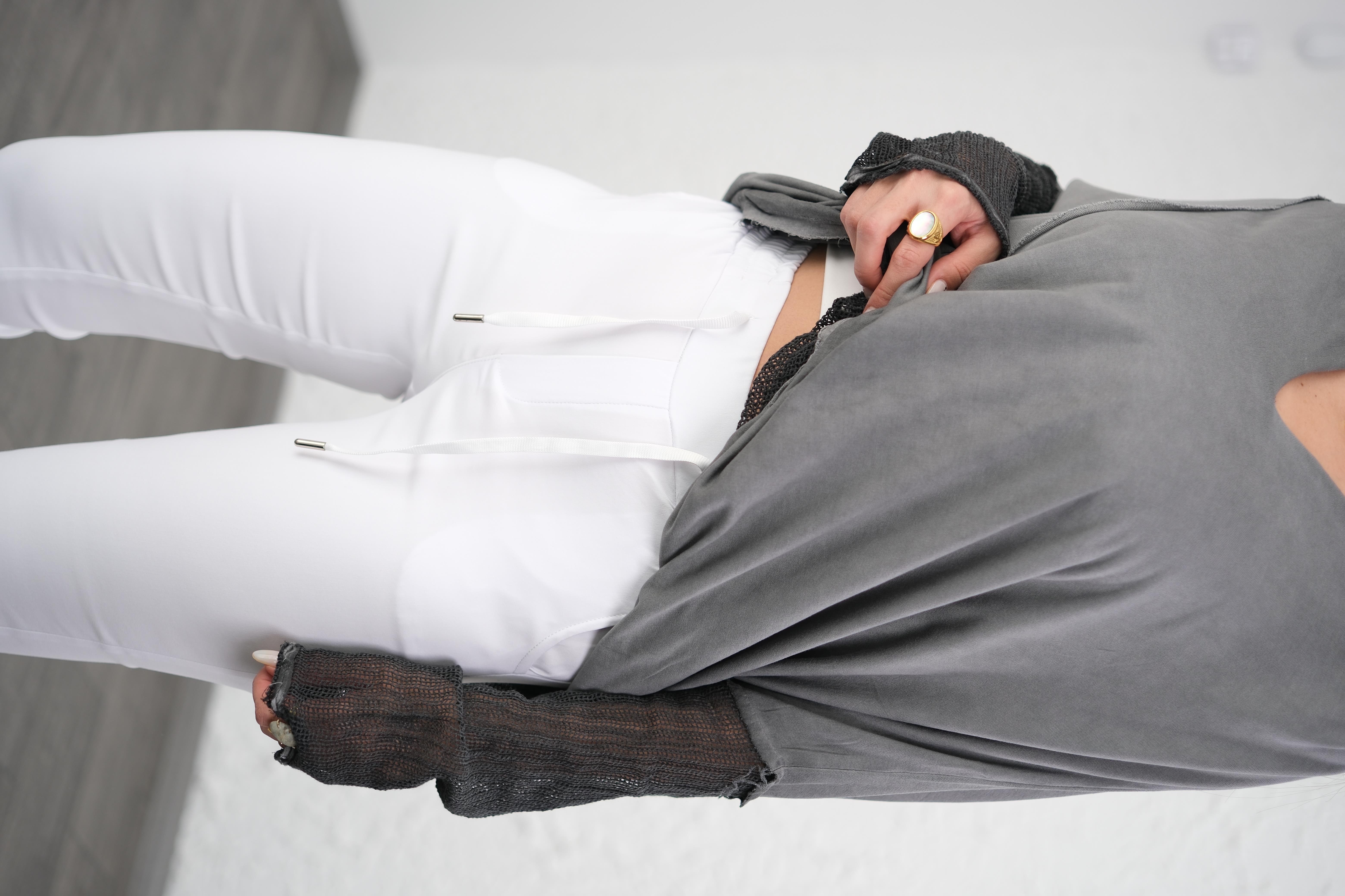 PALAU LİKRALI BEYAZ PANTOLON