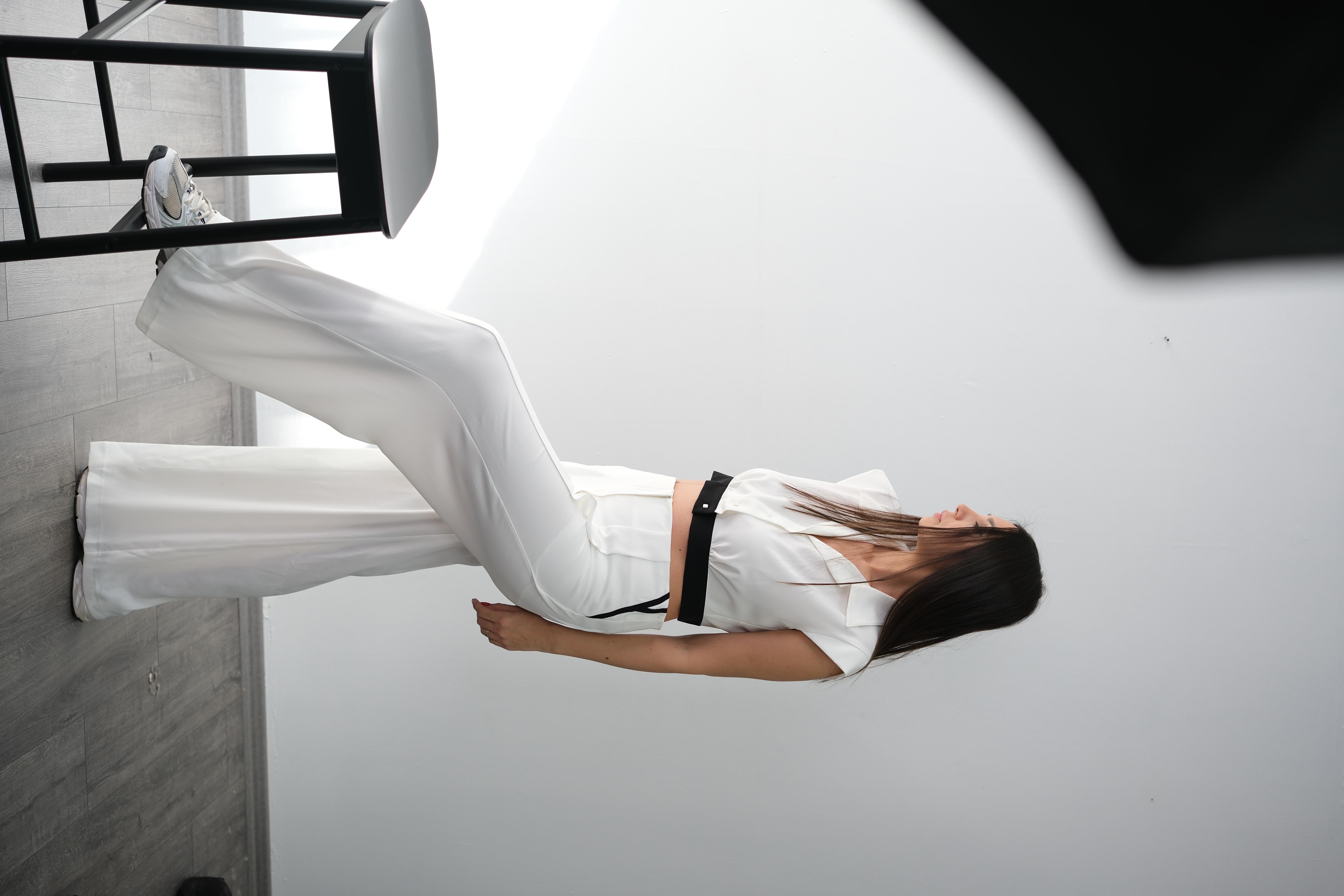 PAOLA BEYAZ TASARIM PANTOLON