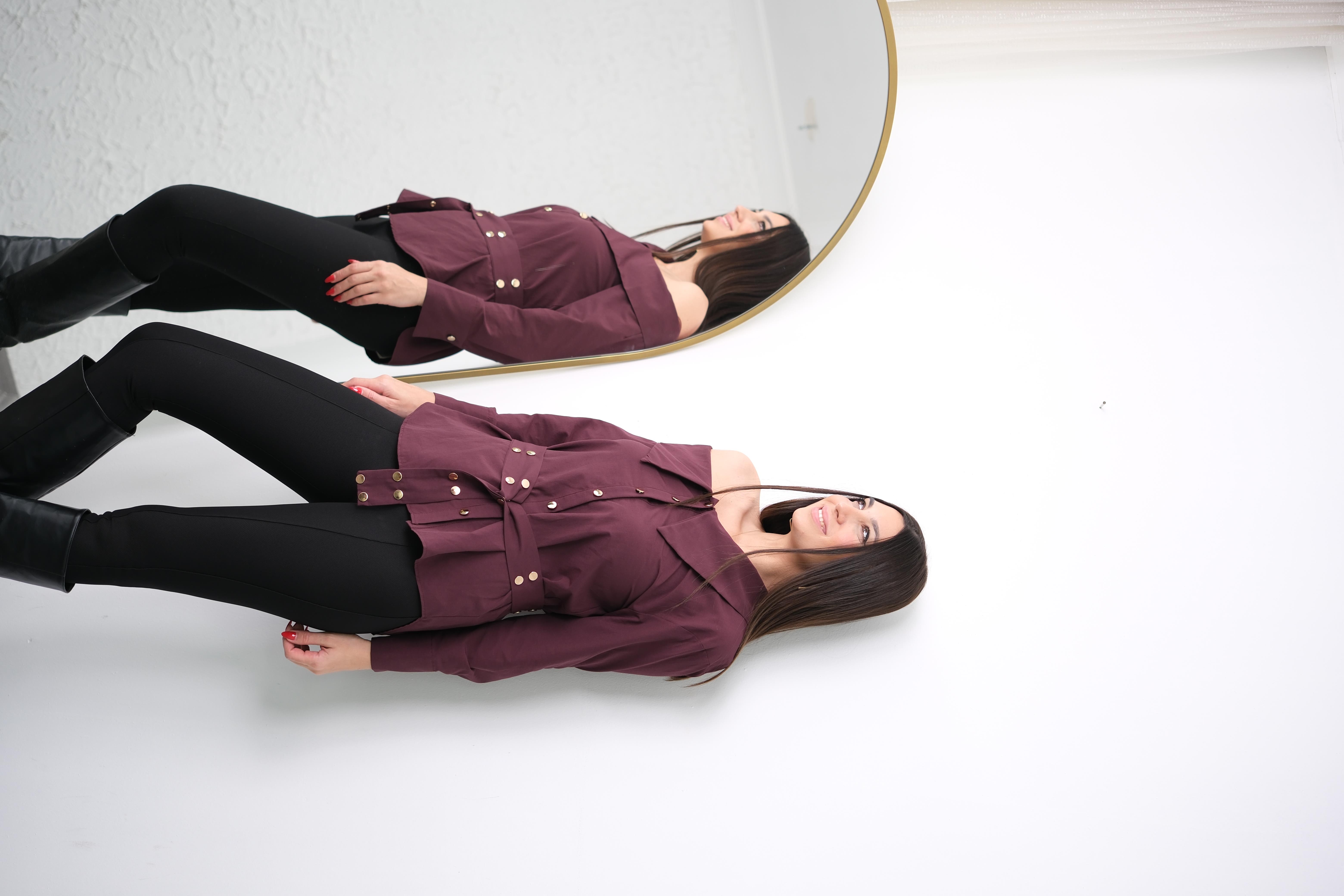 PAREN MÜRDÜM TASARIM GÖMLEK