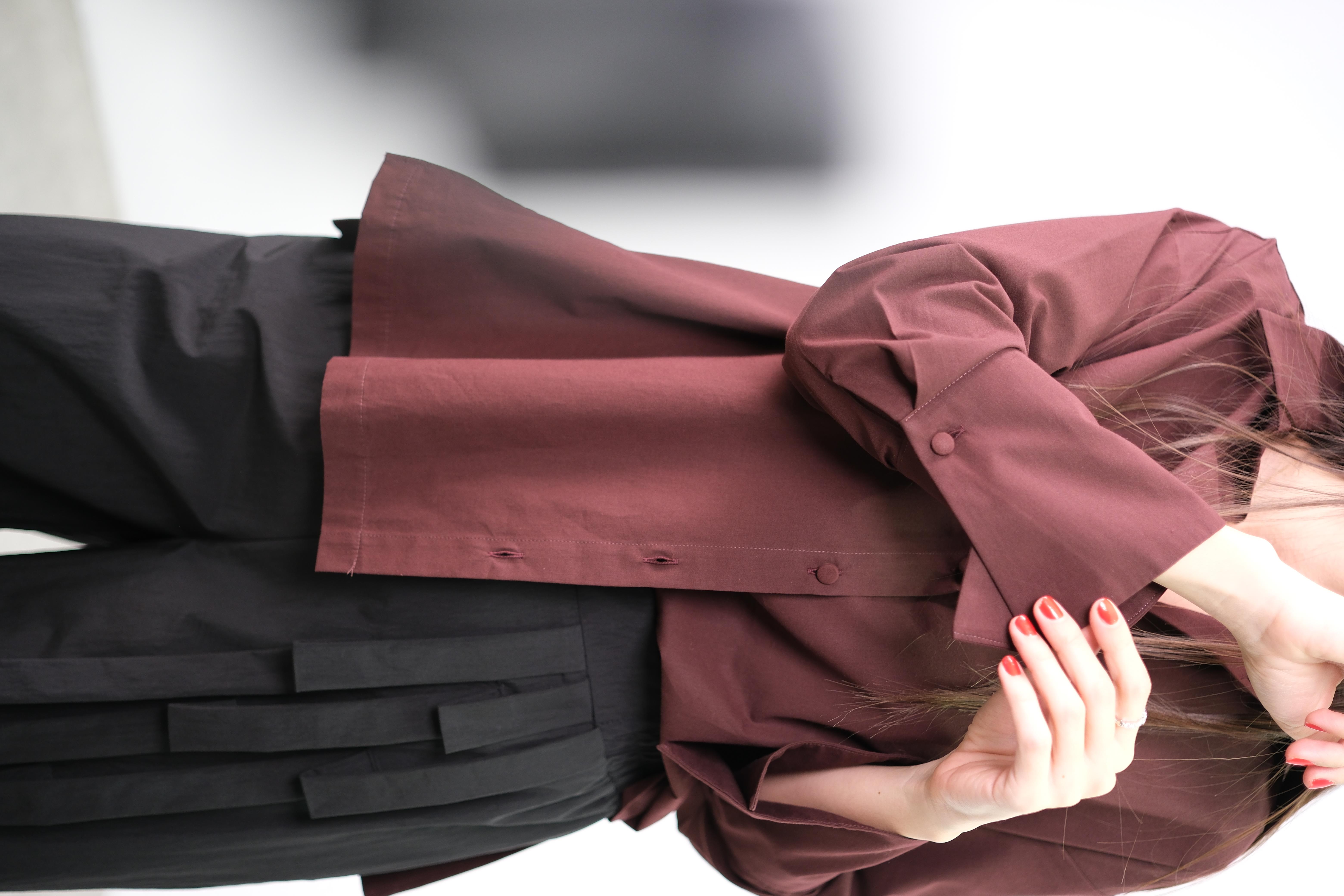 PARİZ BORDO POPLİN GÖMLEK