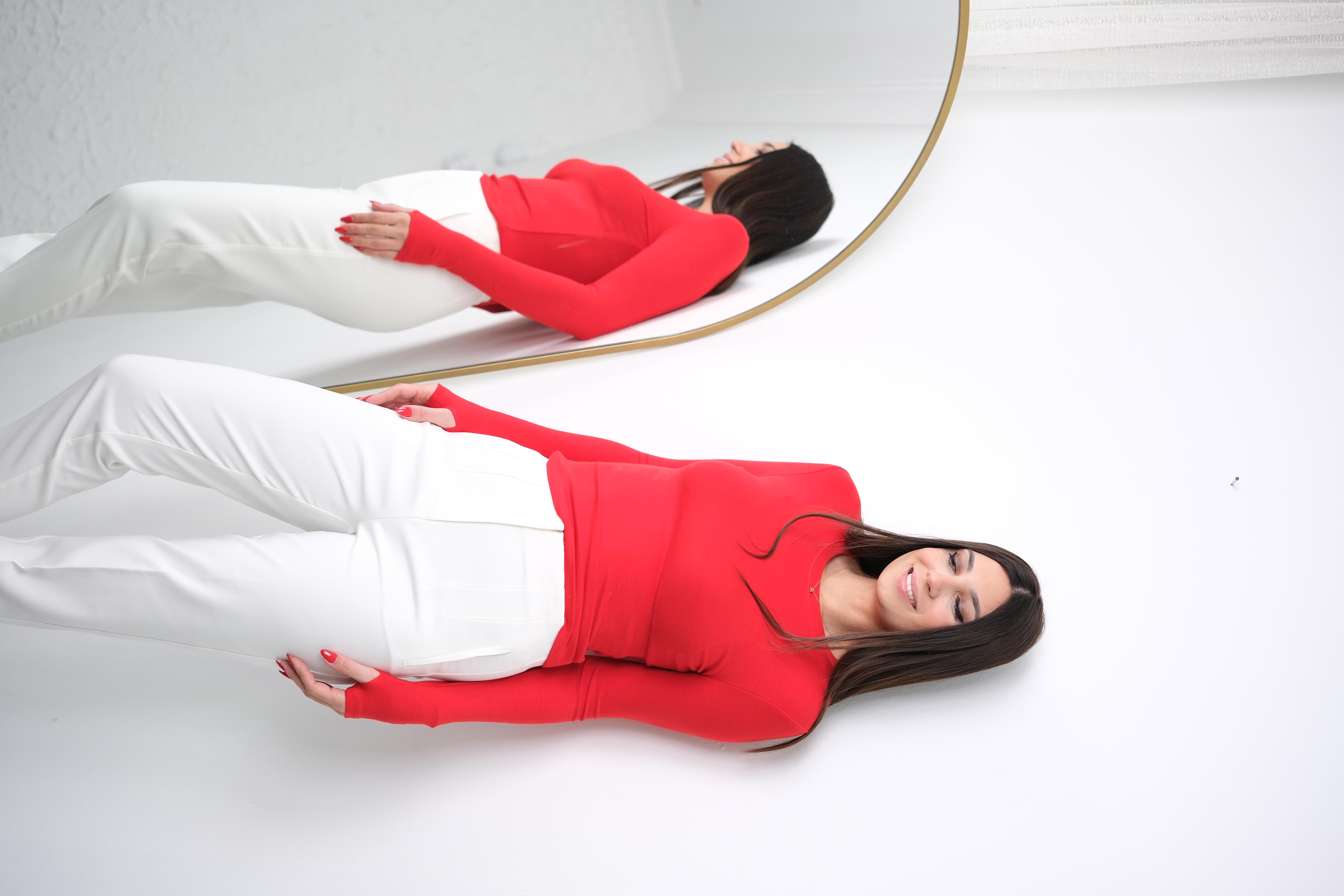 PESTA PREMİUM KIRMIZI BLUZ