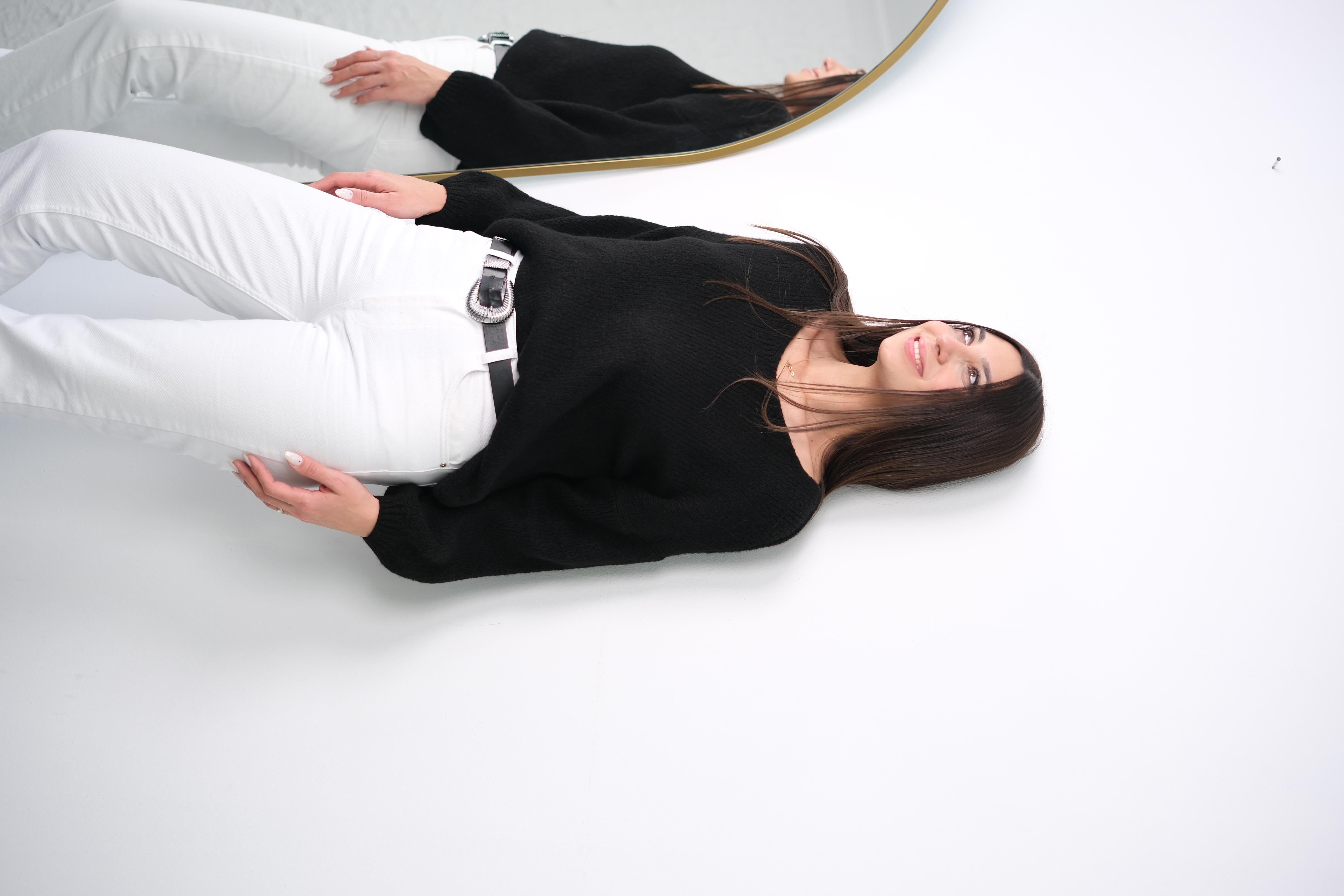 PİCA V YAKA SİYAH KAZAK