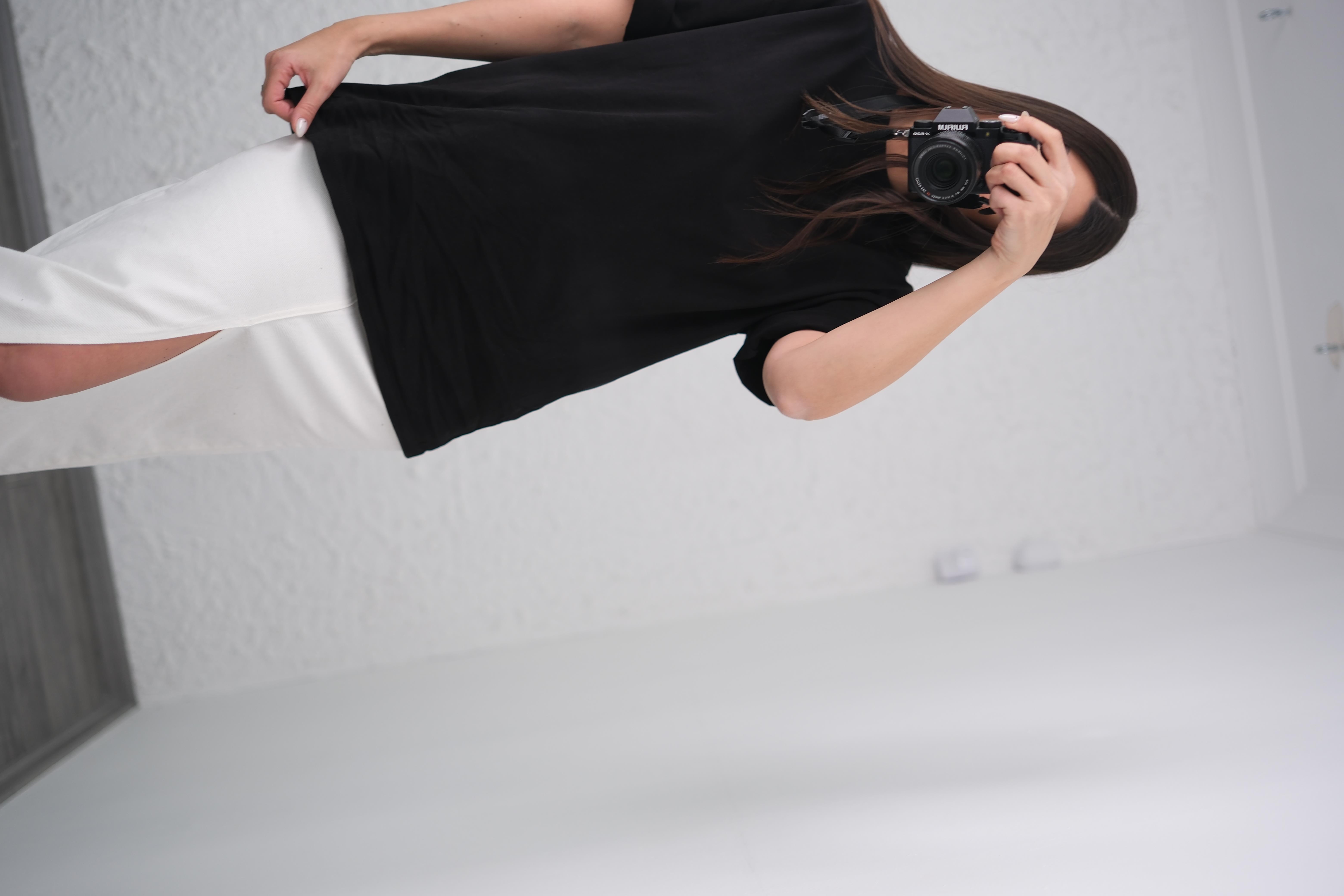 PİLLY SİYAH OVERSIZE T-SHIRT