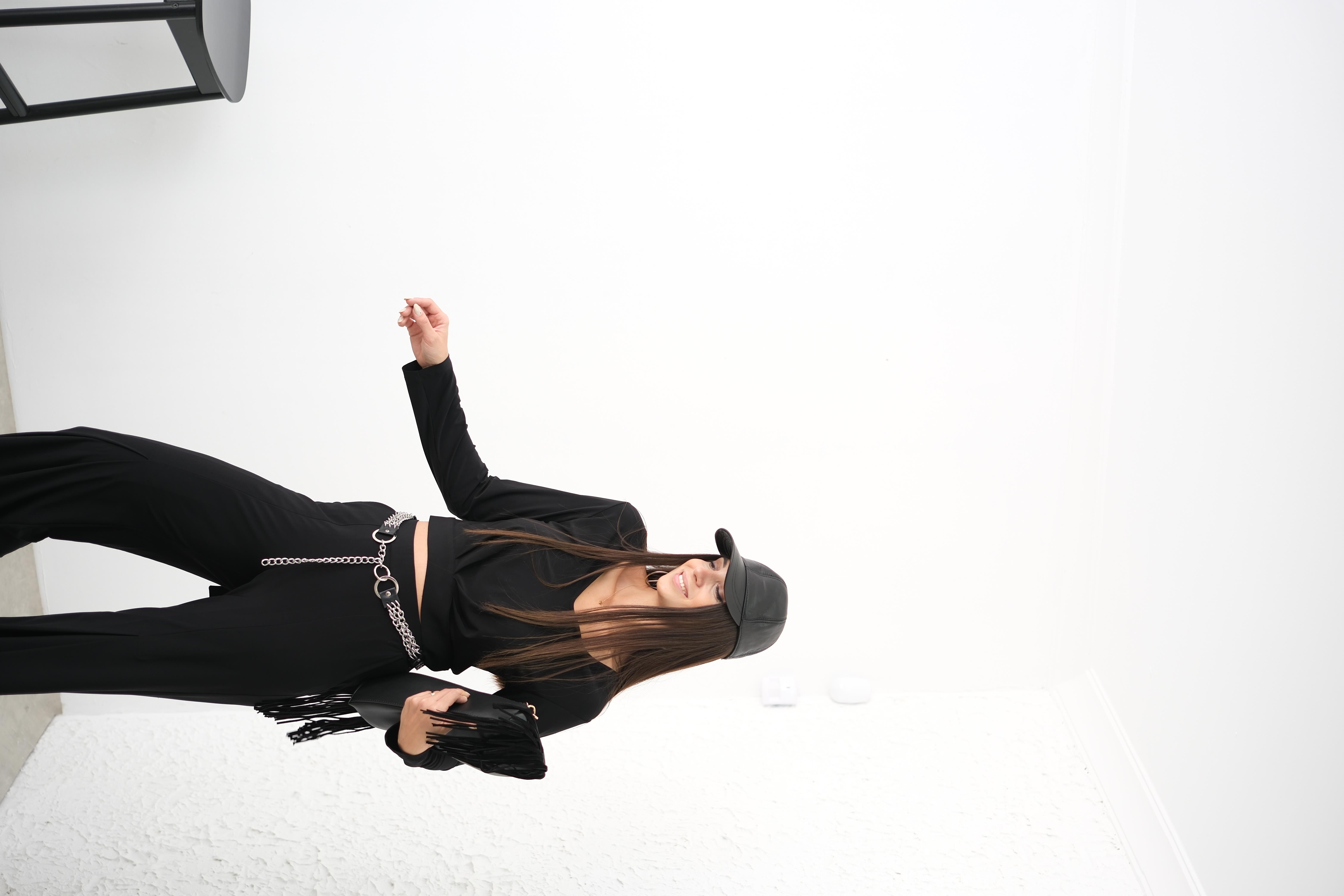 POE SİYAH DERİ ŞAPKA