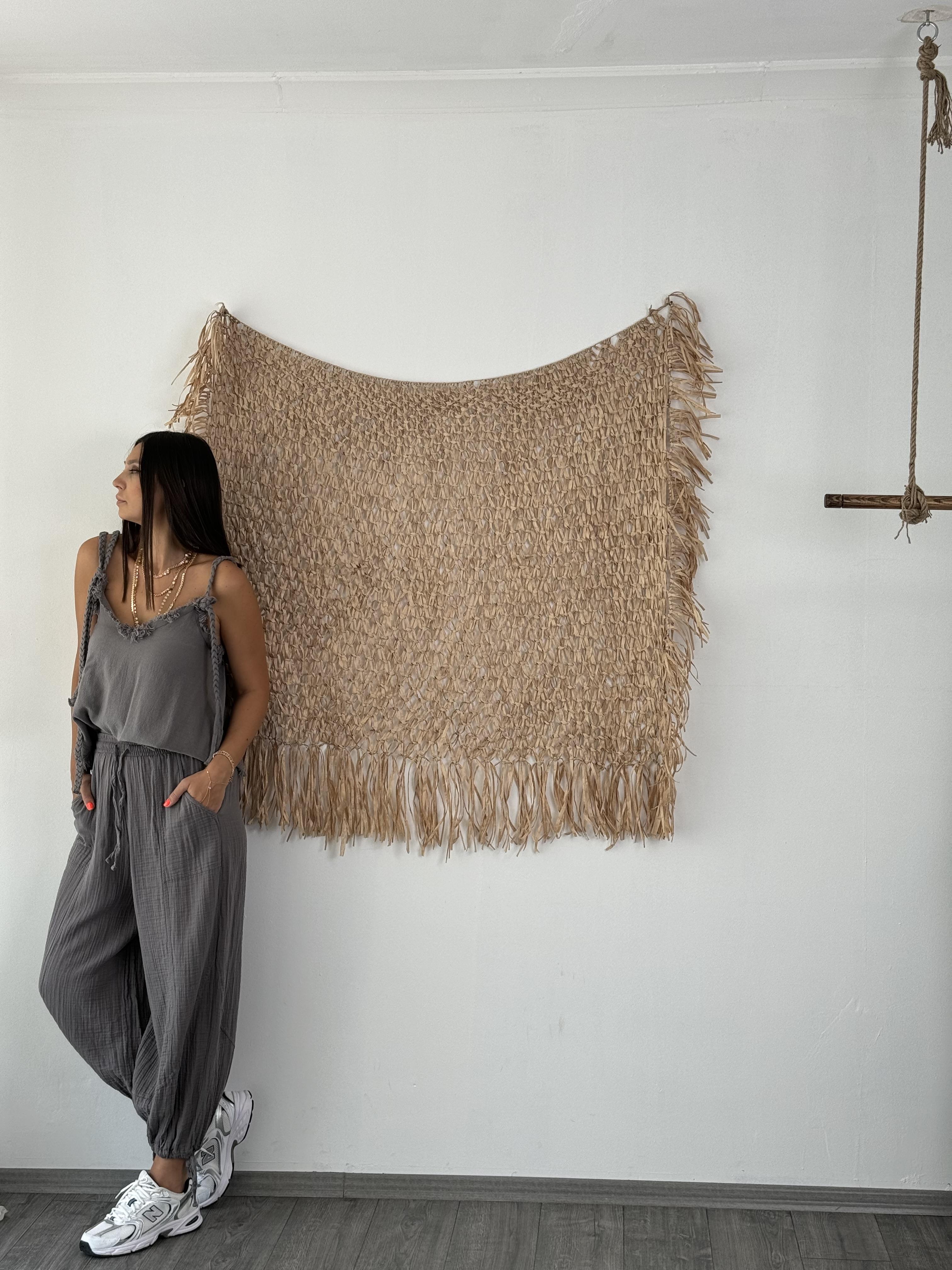 POLİA ANTRASİT PAÇA LASTİKLİ PANTOLON