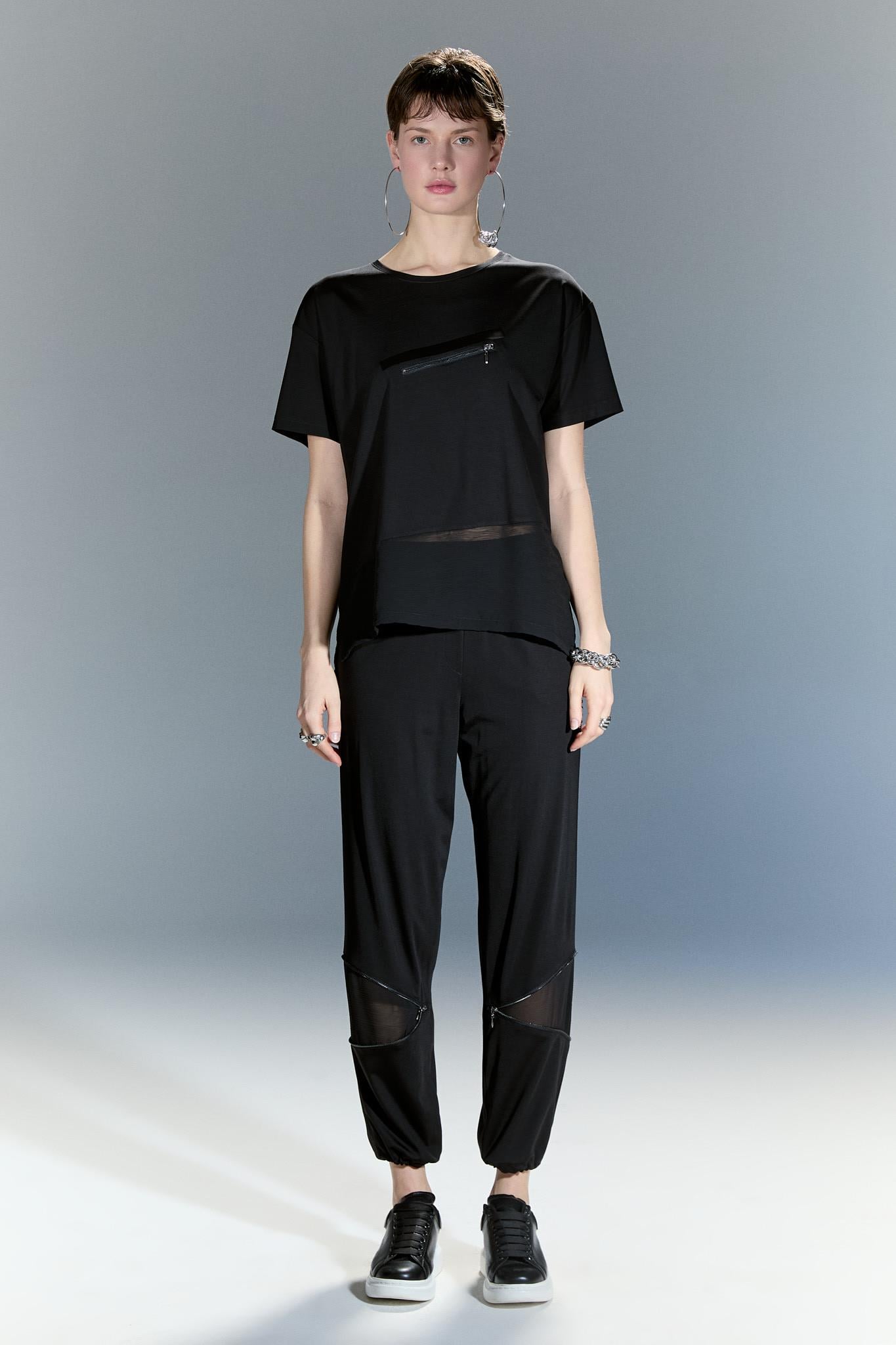 POLİGNA SİYAH JOGGER PANTOLON