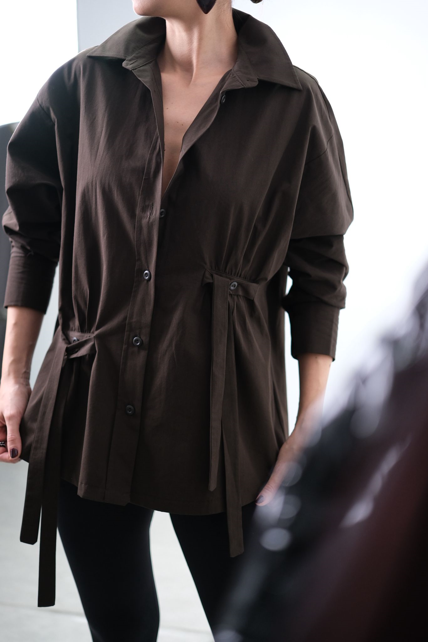 POMMY KAHVE TASARIM GÖMLEK