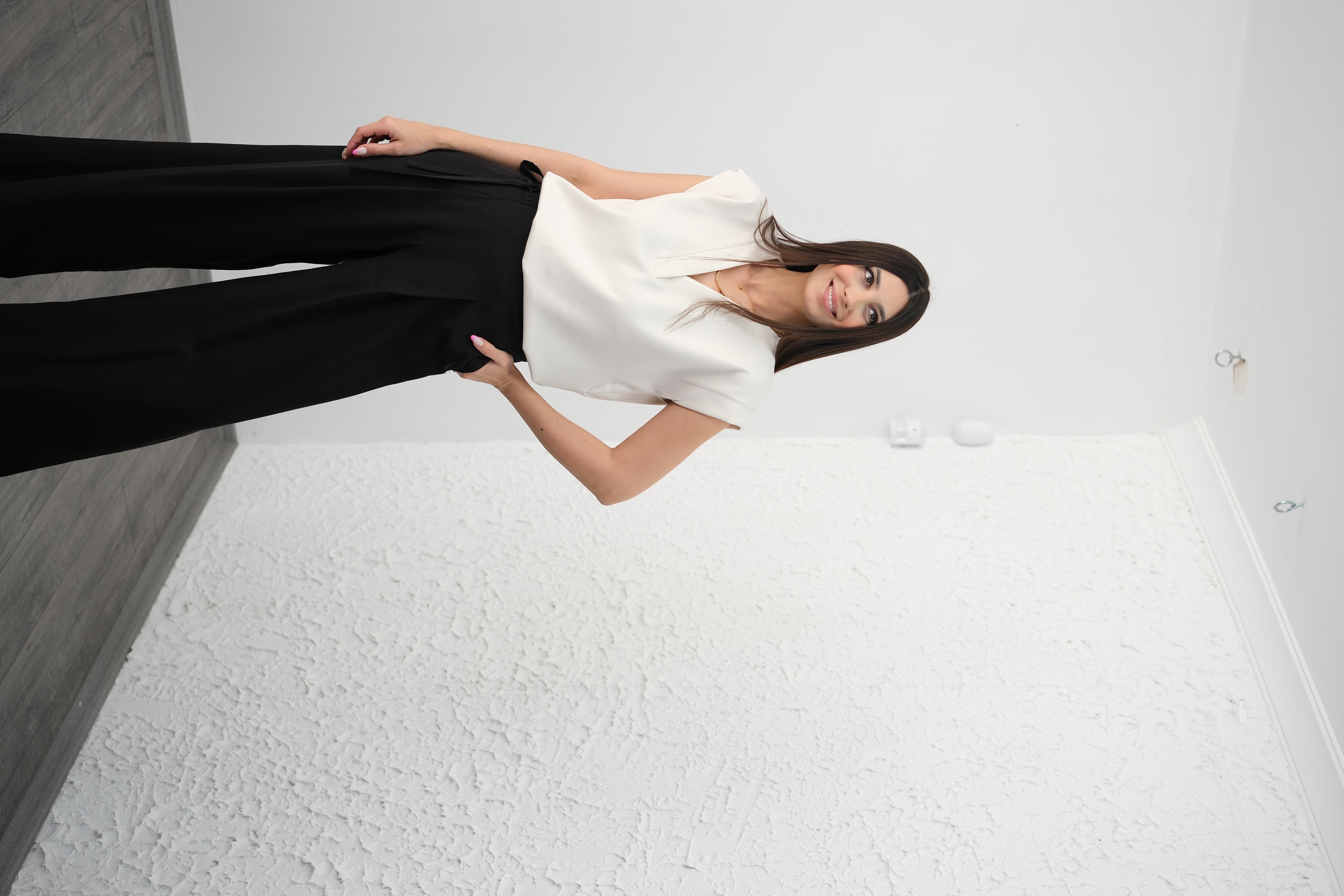 PONA V YAKA KEMİK BLUZ