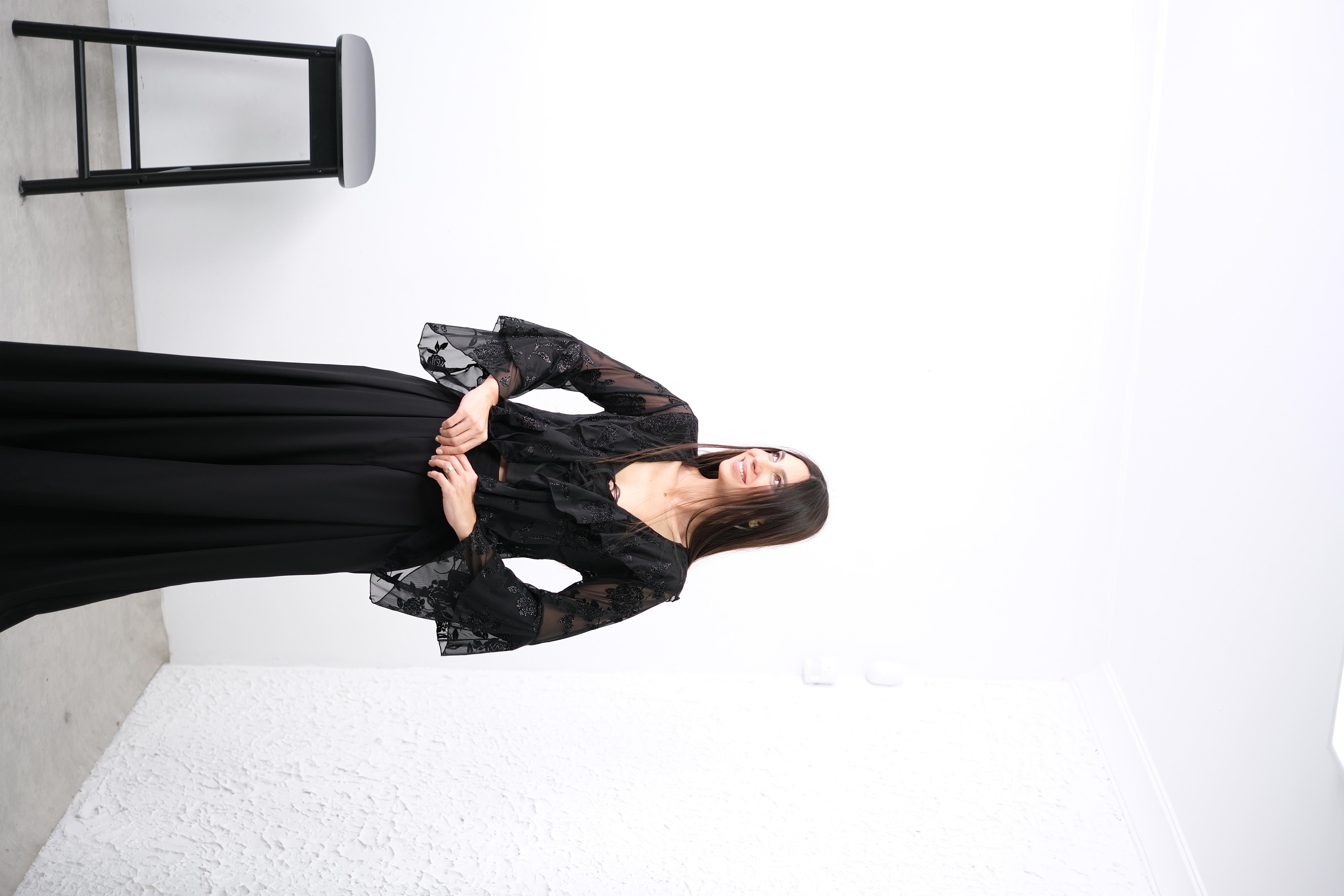 PORİ İÇ BLUZLU ŞIK TÜL BLUZ