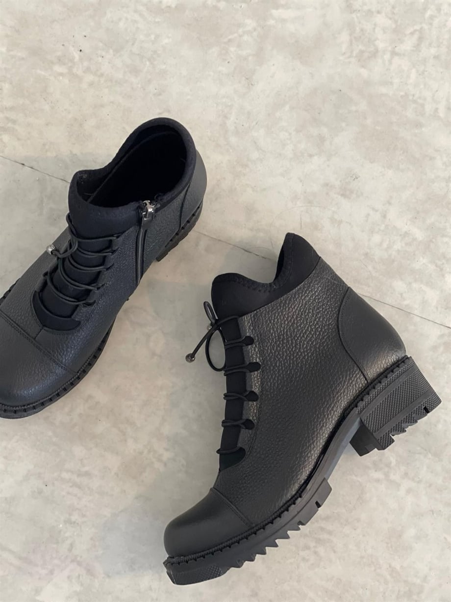 RASTA SİYAH DERİ BOT