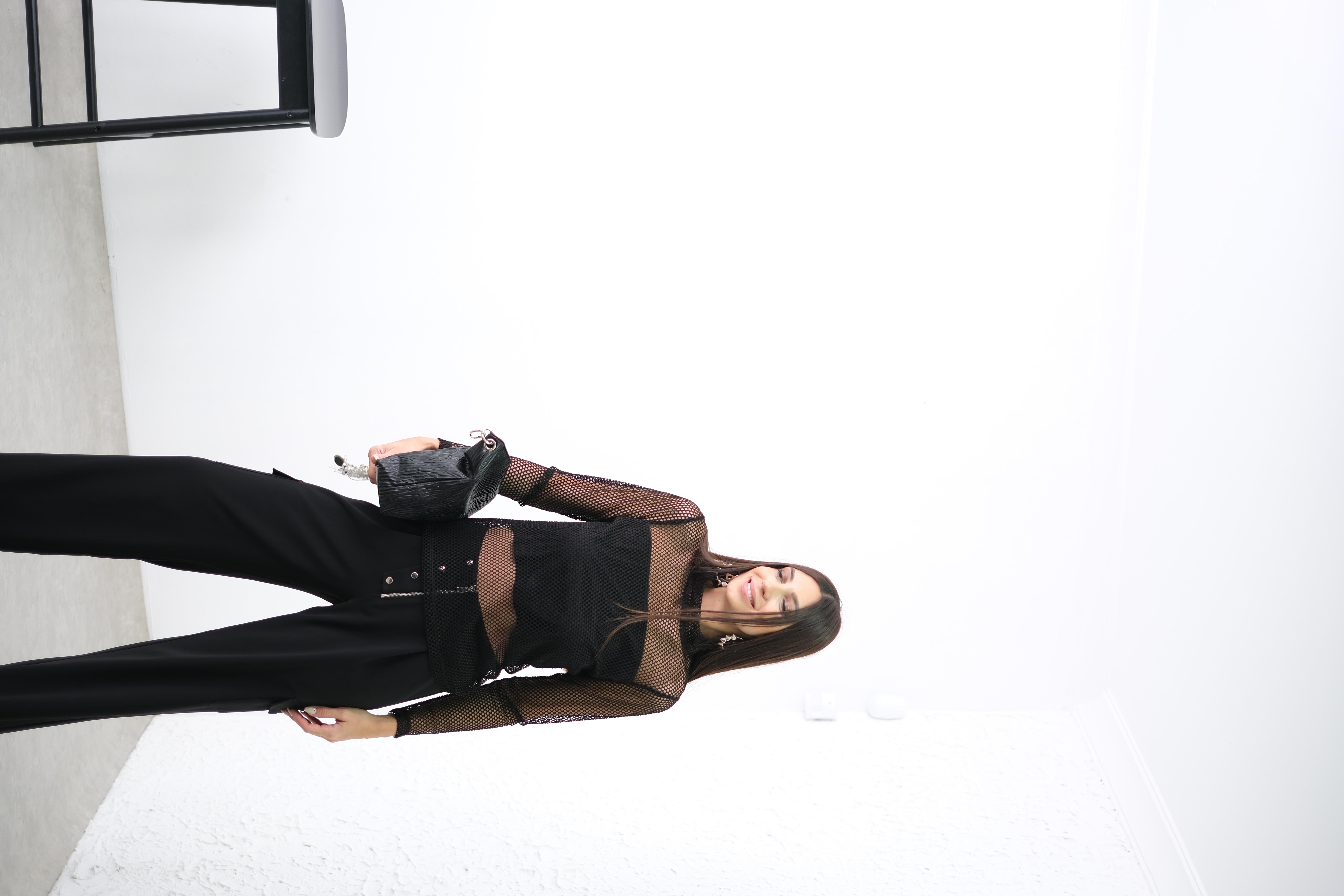 RİGA SİYAH İÇ BLUZLU FİLE