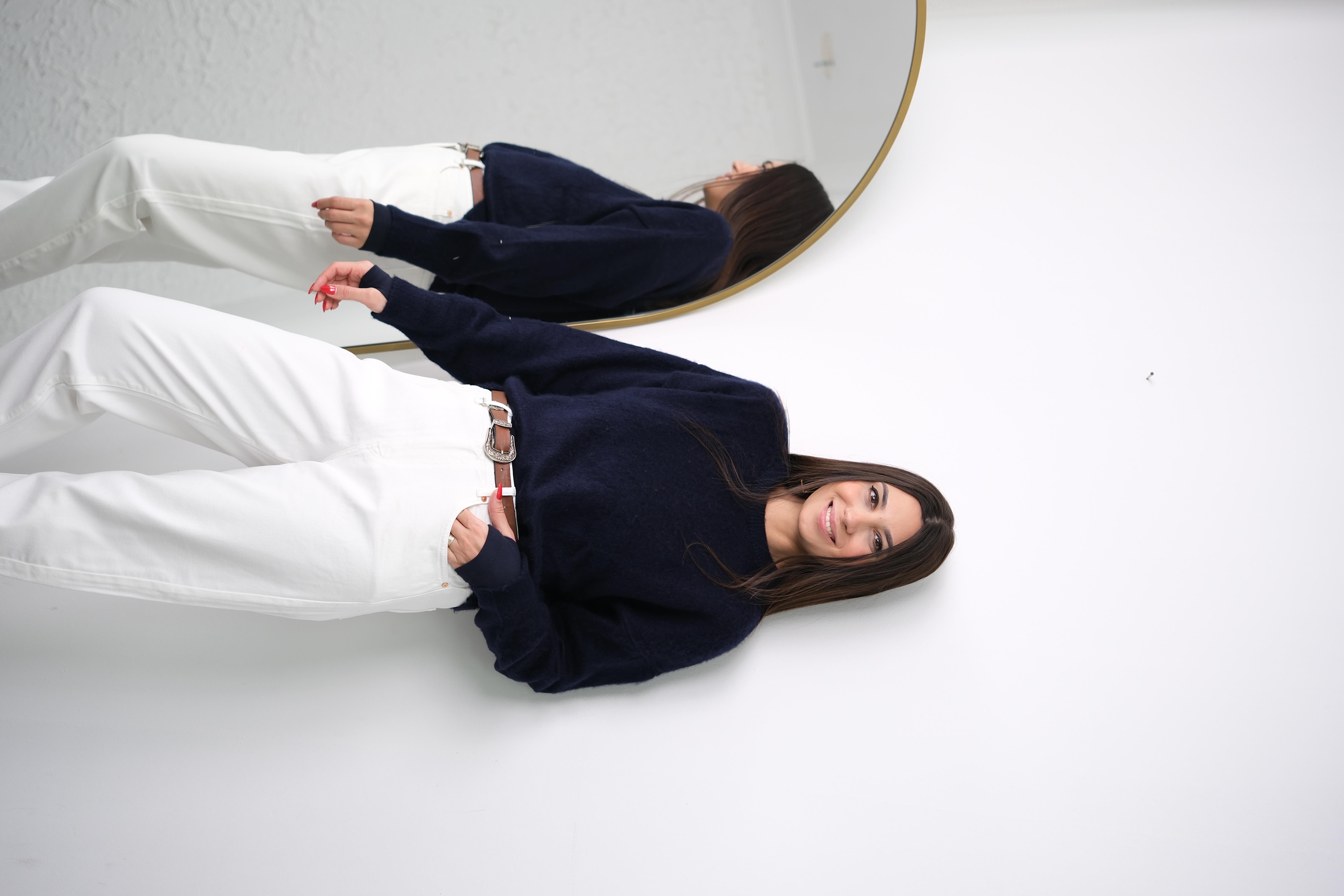 RONA LACİVERT YUMOŞ KAZAK