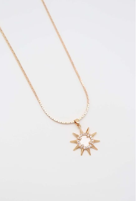 RULİ GÜNEŞ ÇELİK KOLYE