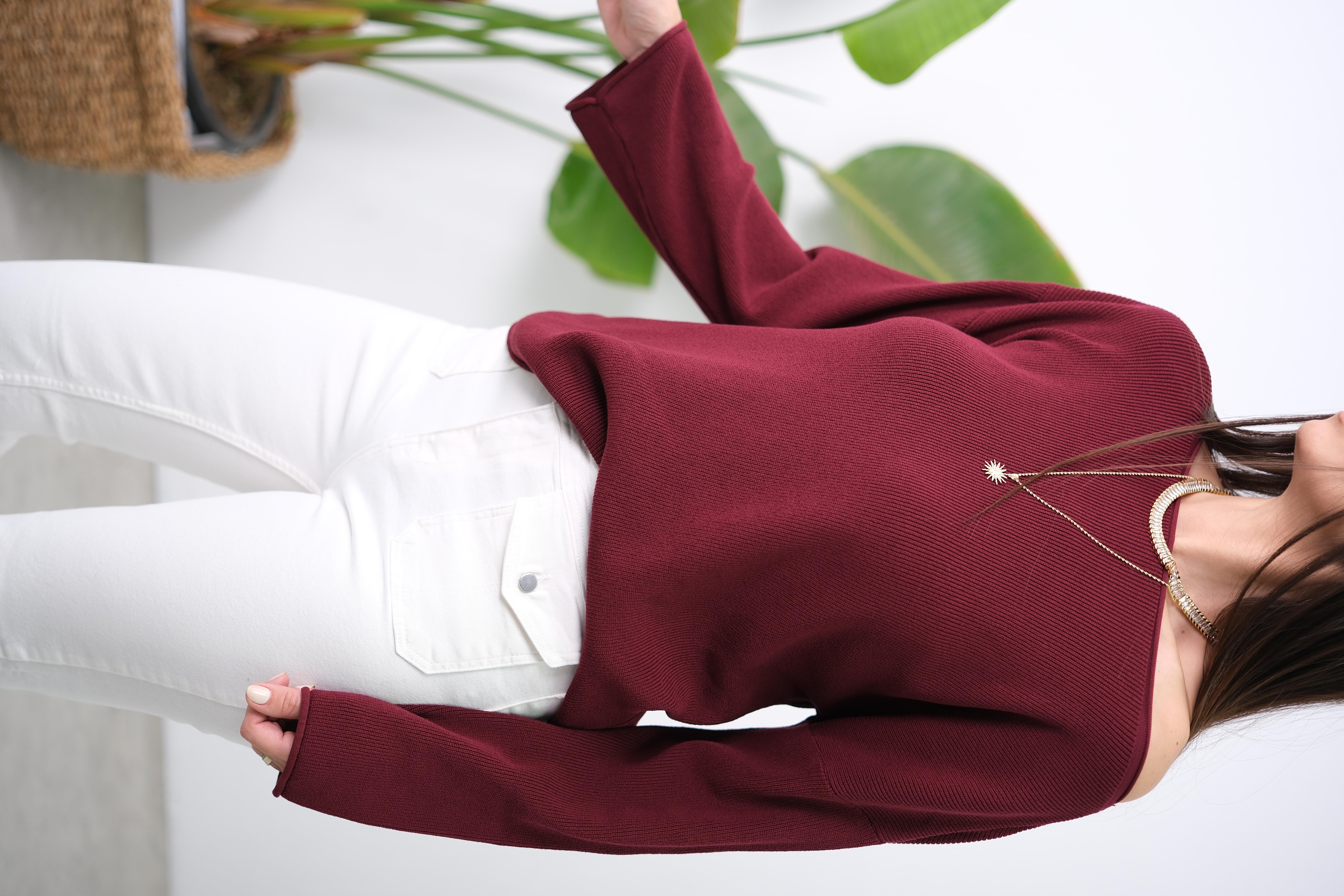 SALLY BORDO KAYIK YAKA TRİKO